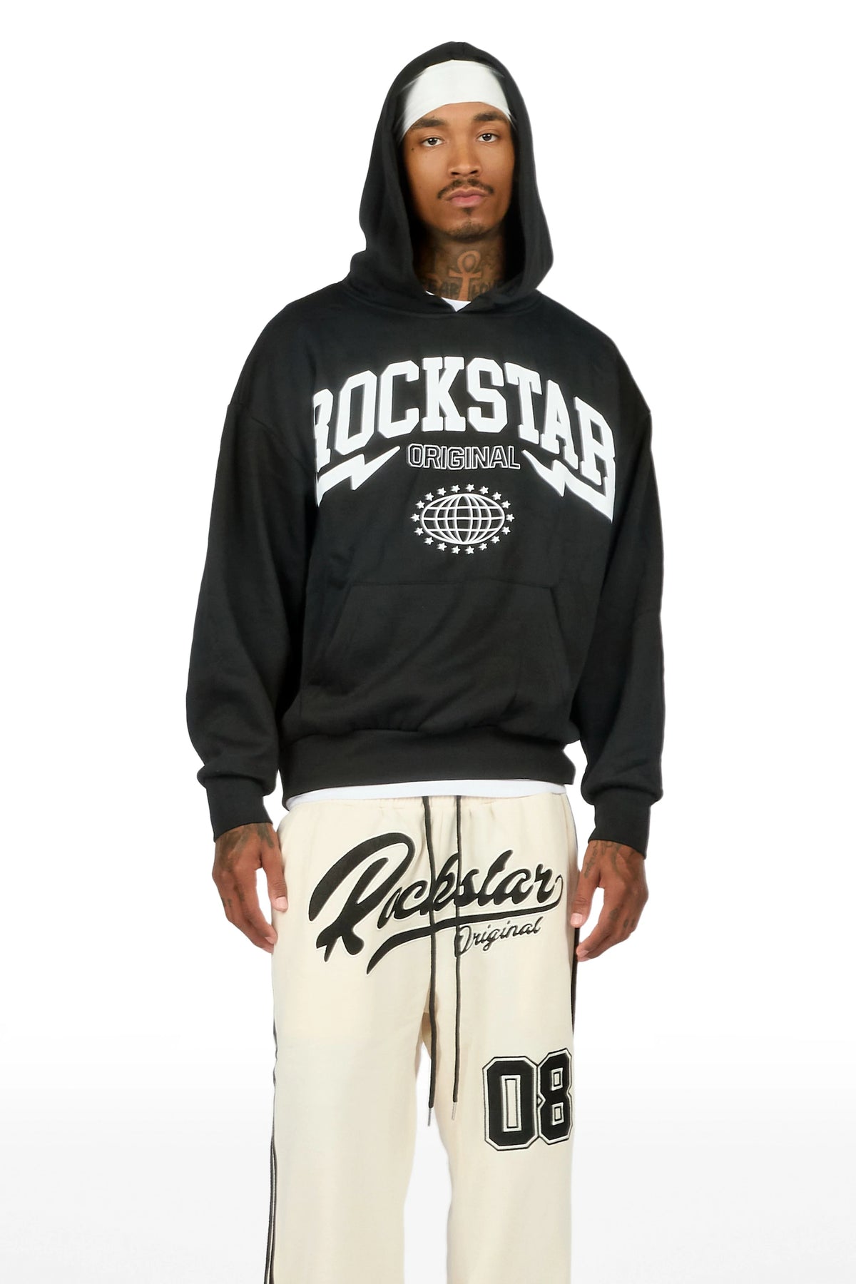 Stori Black/White Graphic Hoodie