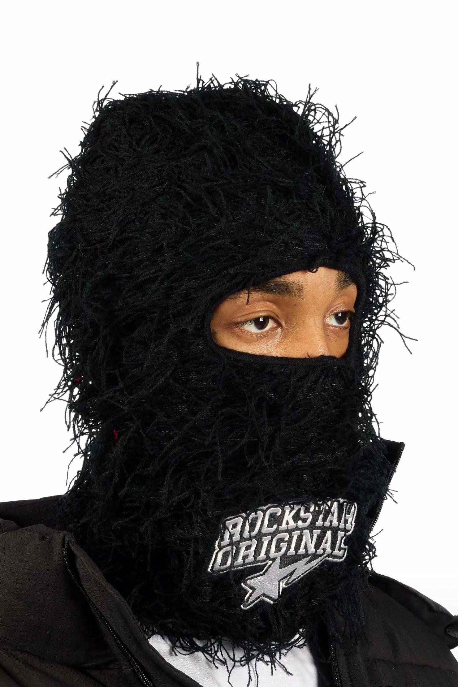 Otto 2.0 Black Fuzzy Ski Mask