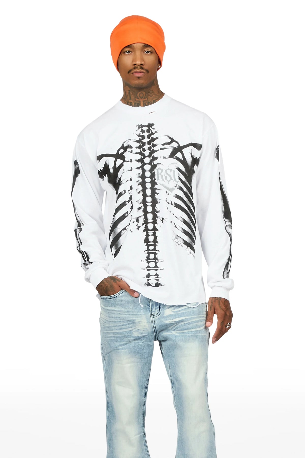 Chalice White Oversized Long Sleeve T-Shirt