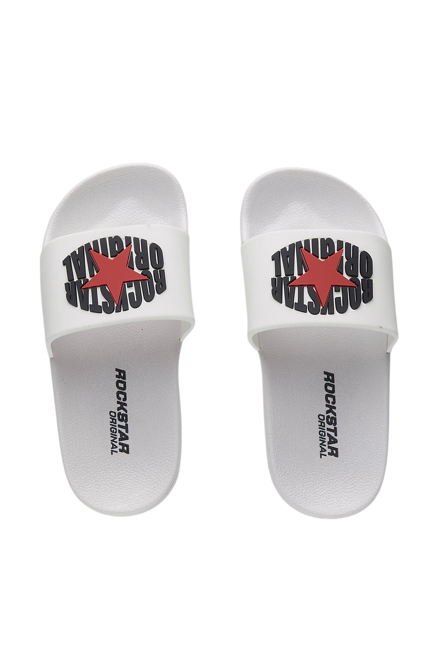 Girls State White/Black Slides