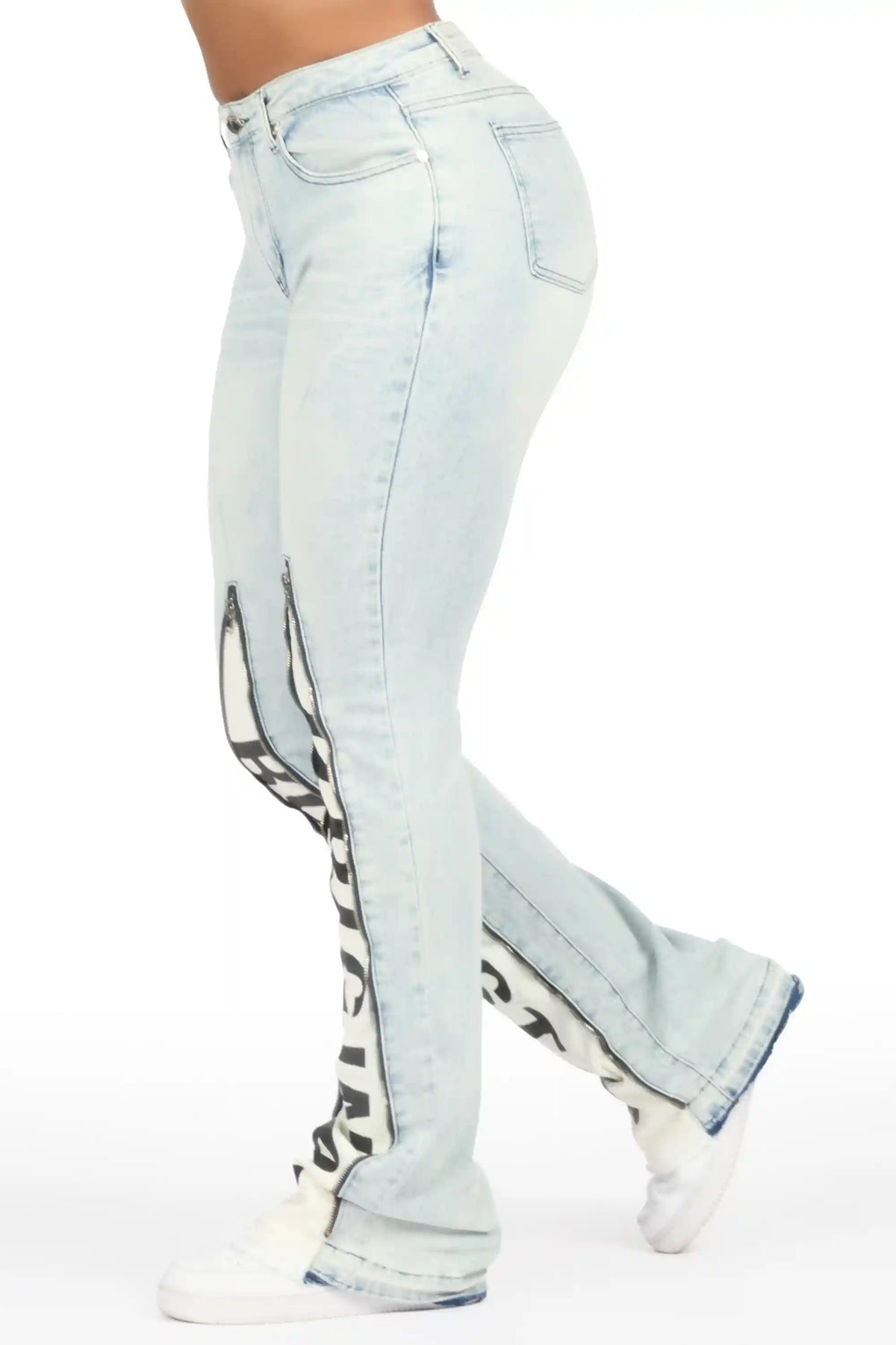 Debay Light Wash Stacked Flare Jean