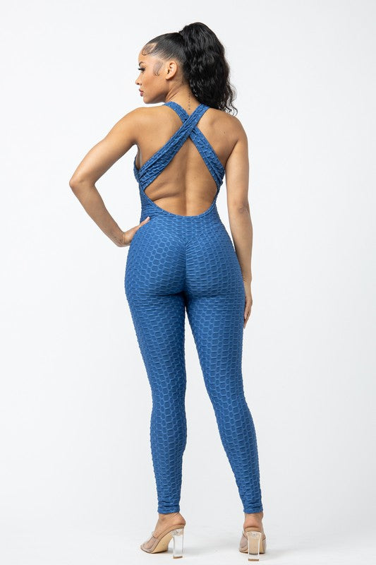 Tazoriah Blue Jumpsuit