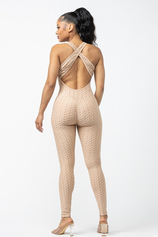Tazoriah Mocha Jumpsuit