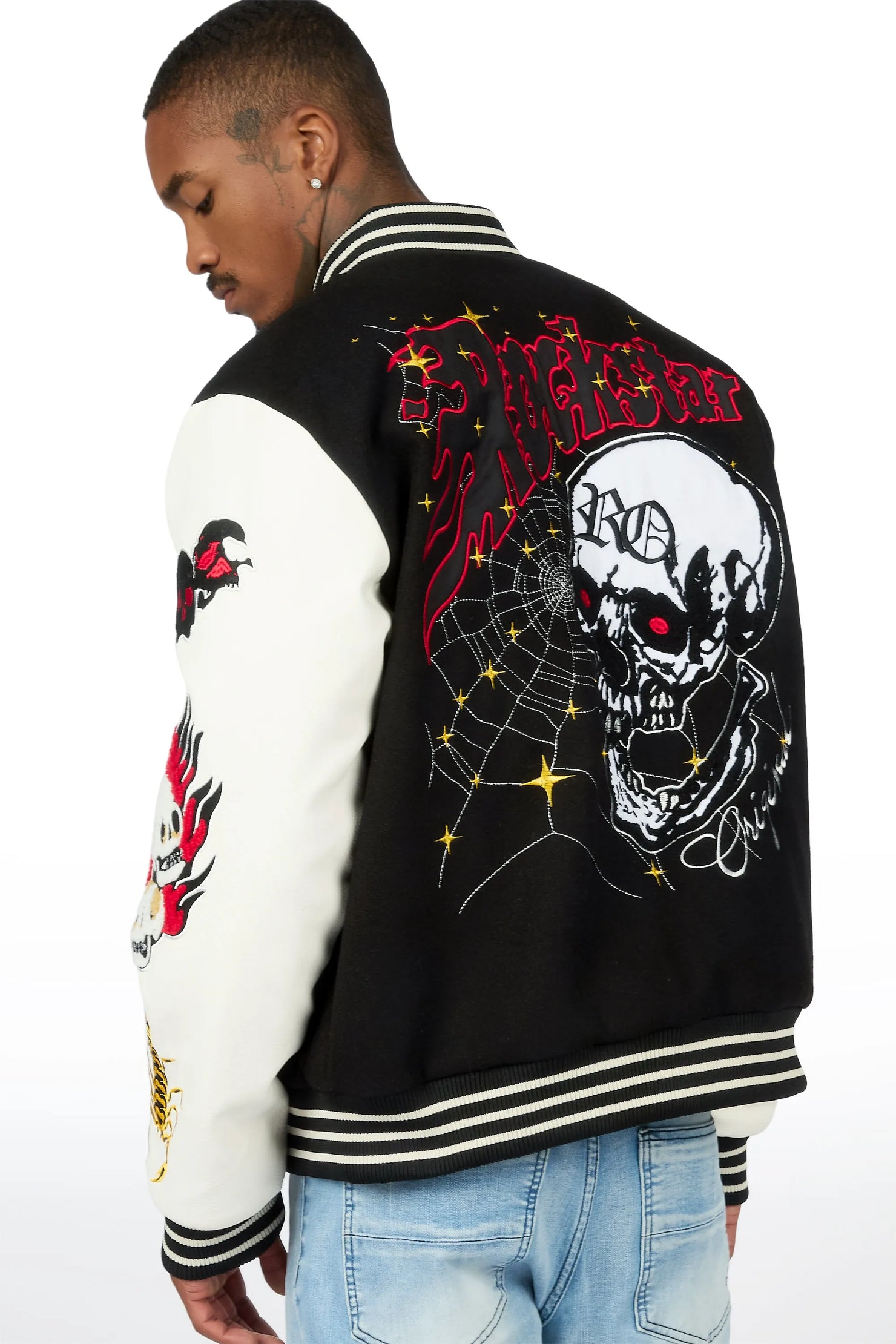 Brennin Black Varsity Jacket