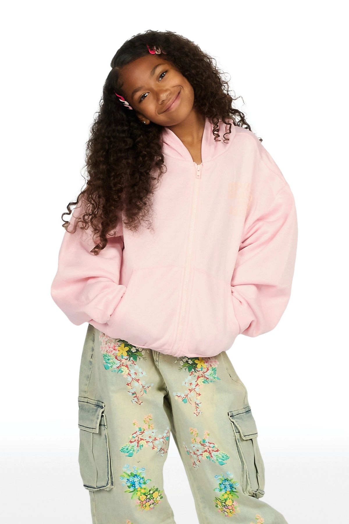 Girls Zionta Light Blue Barrel Fit Jean