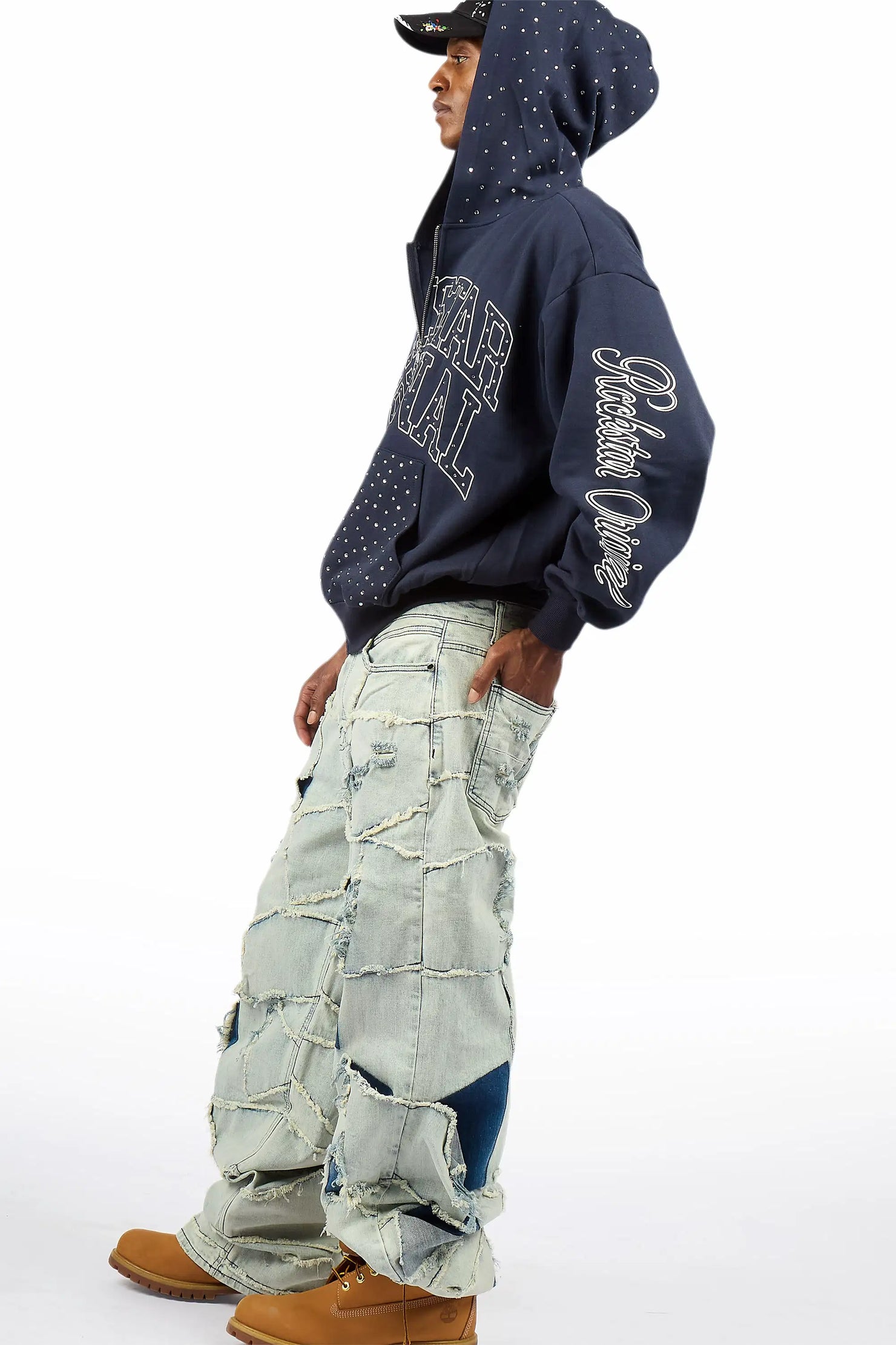 Jacomus Blue Baggy Fit Jean