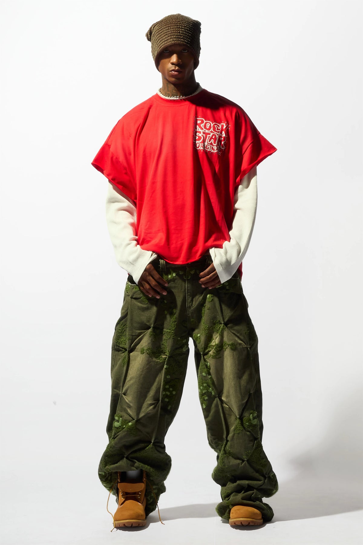 Erving Green Wash Baggy Fit Jean