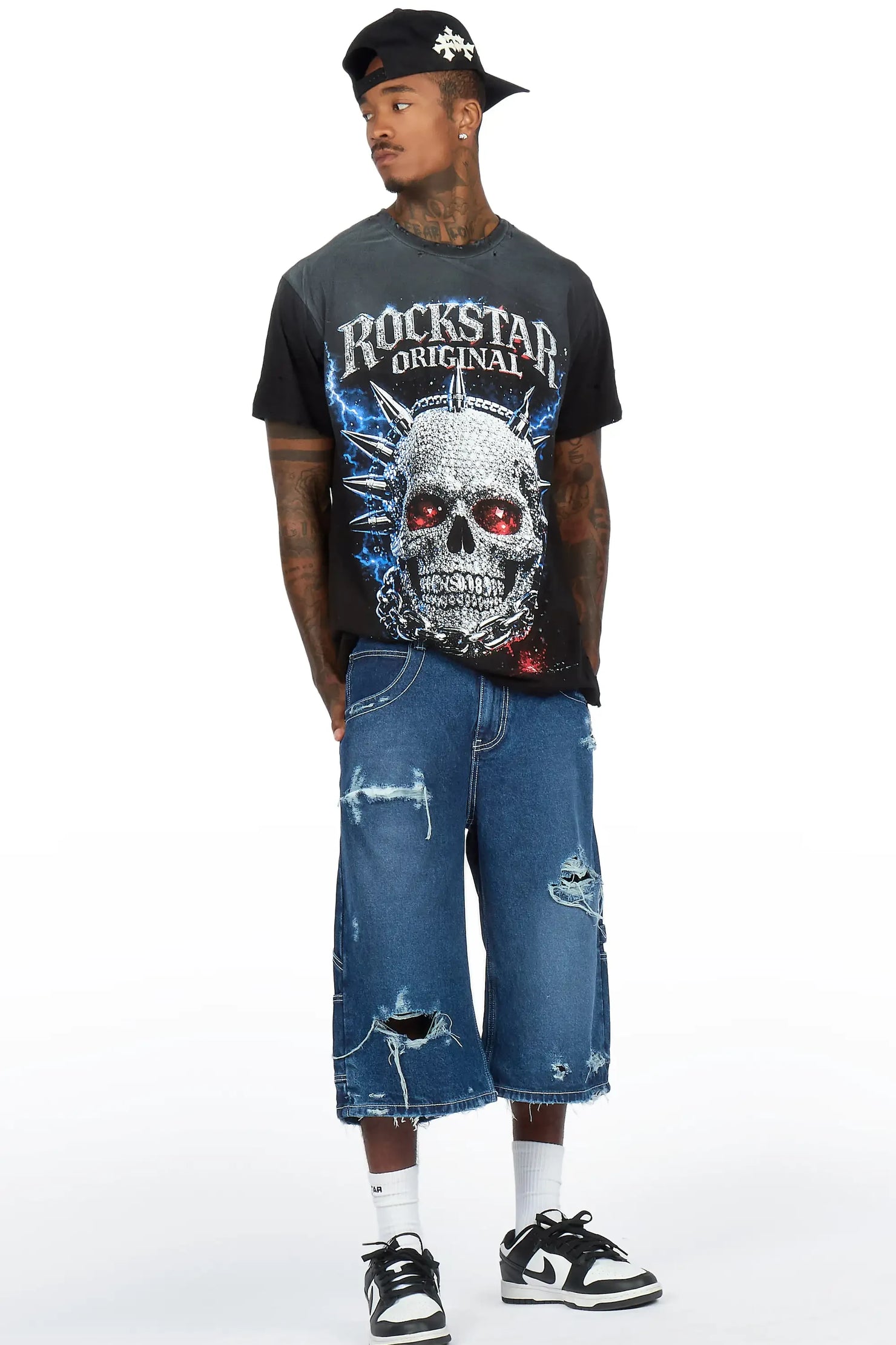 Nysean Blue Denim Jort