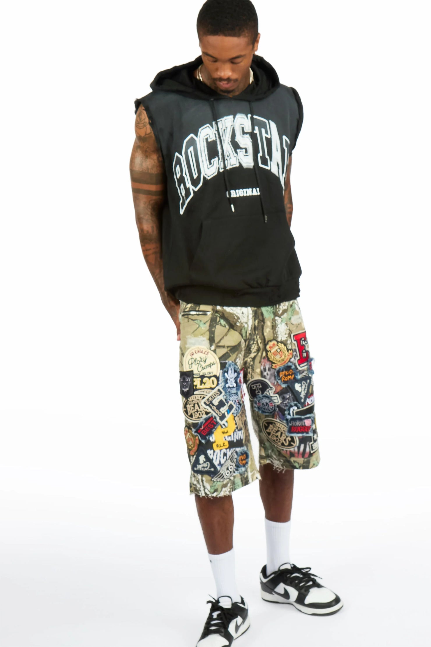 Espen Tree Camo Denim Short
