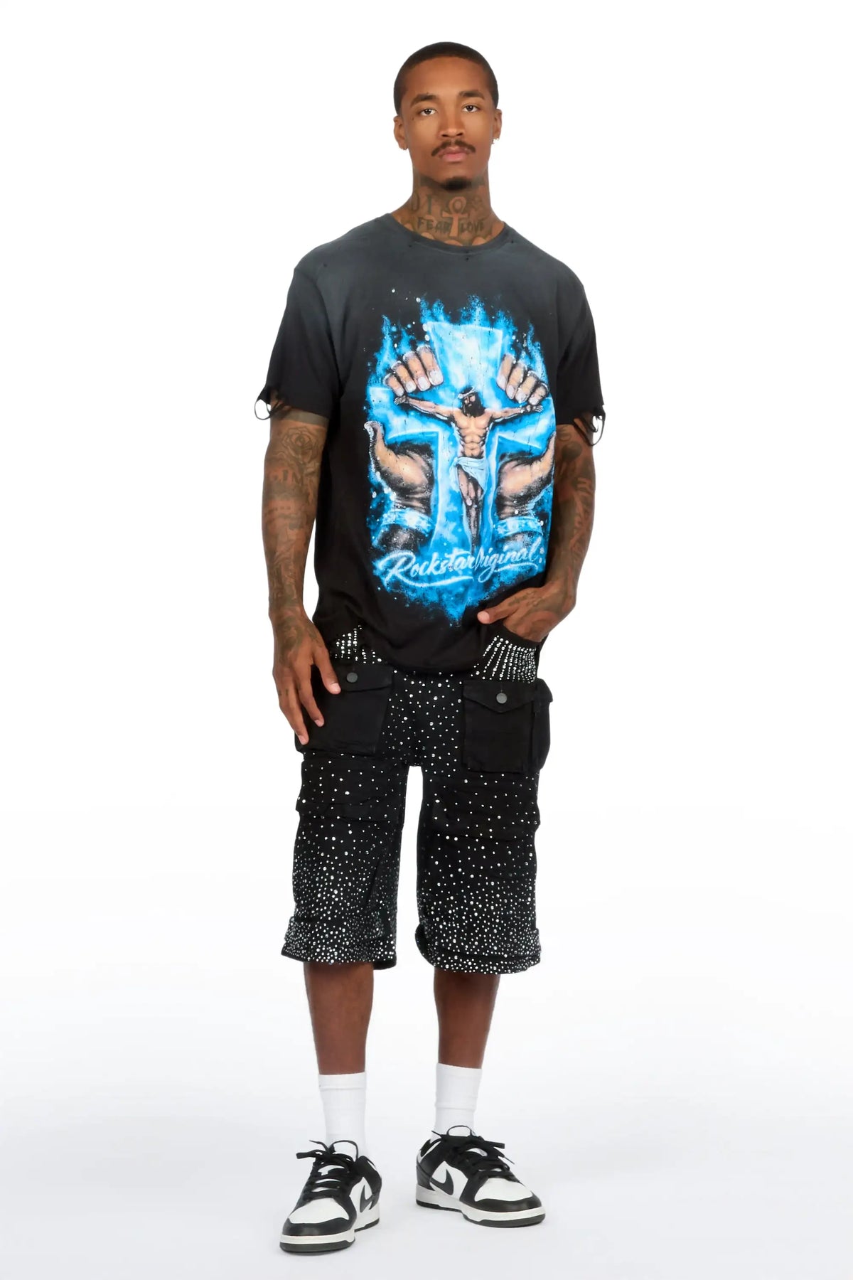 Cee Black Oversized Graphic T-Shirt