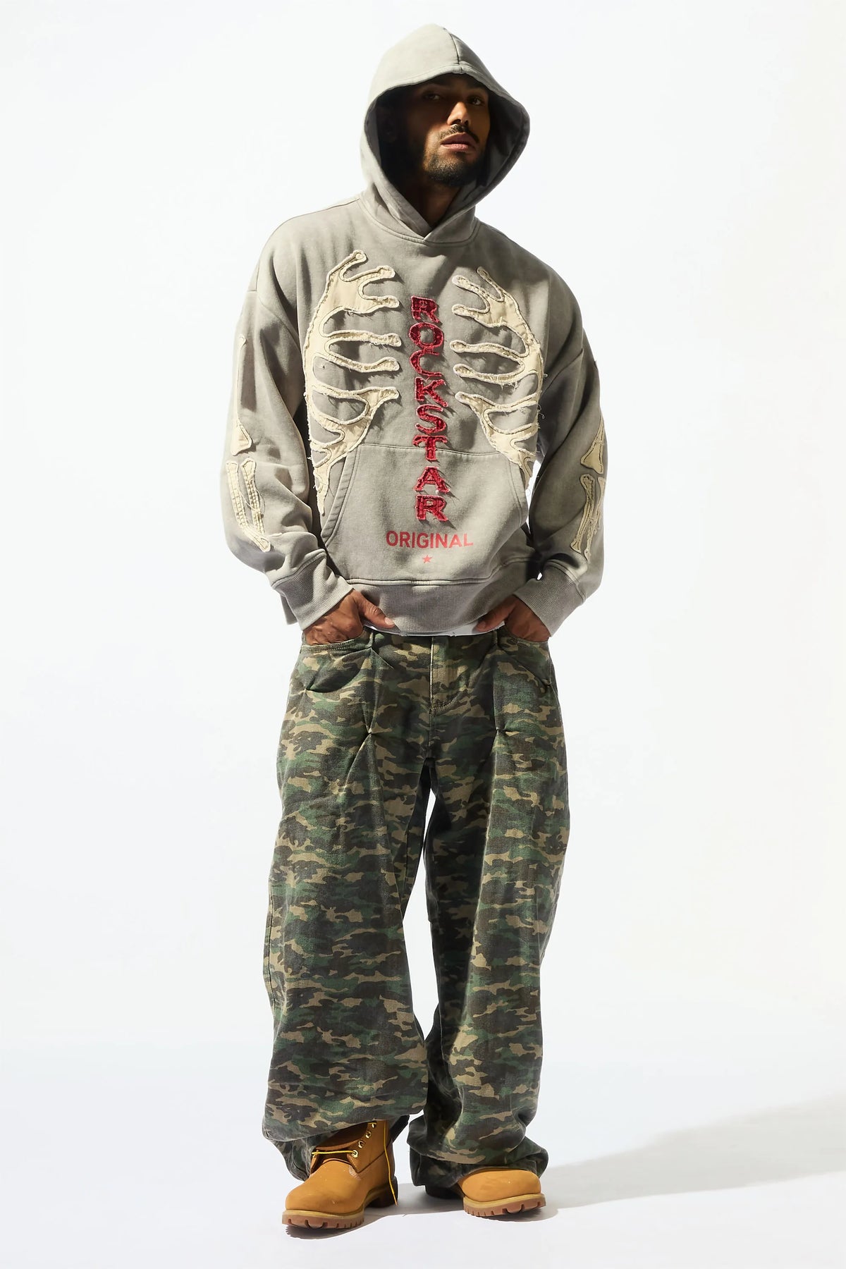 Attlee Camo  Baggy Fit Jean
