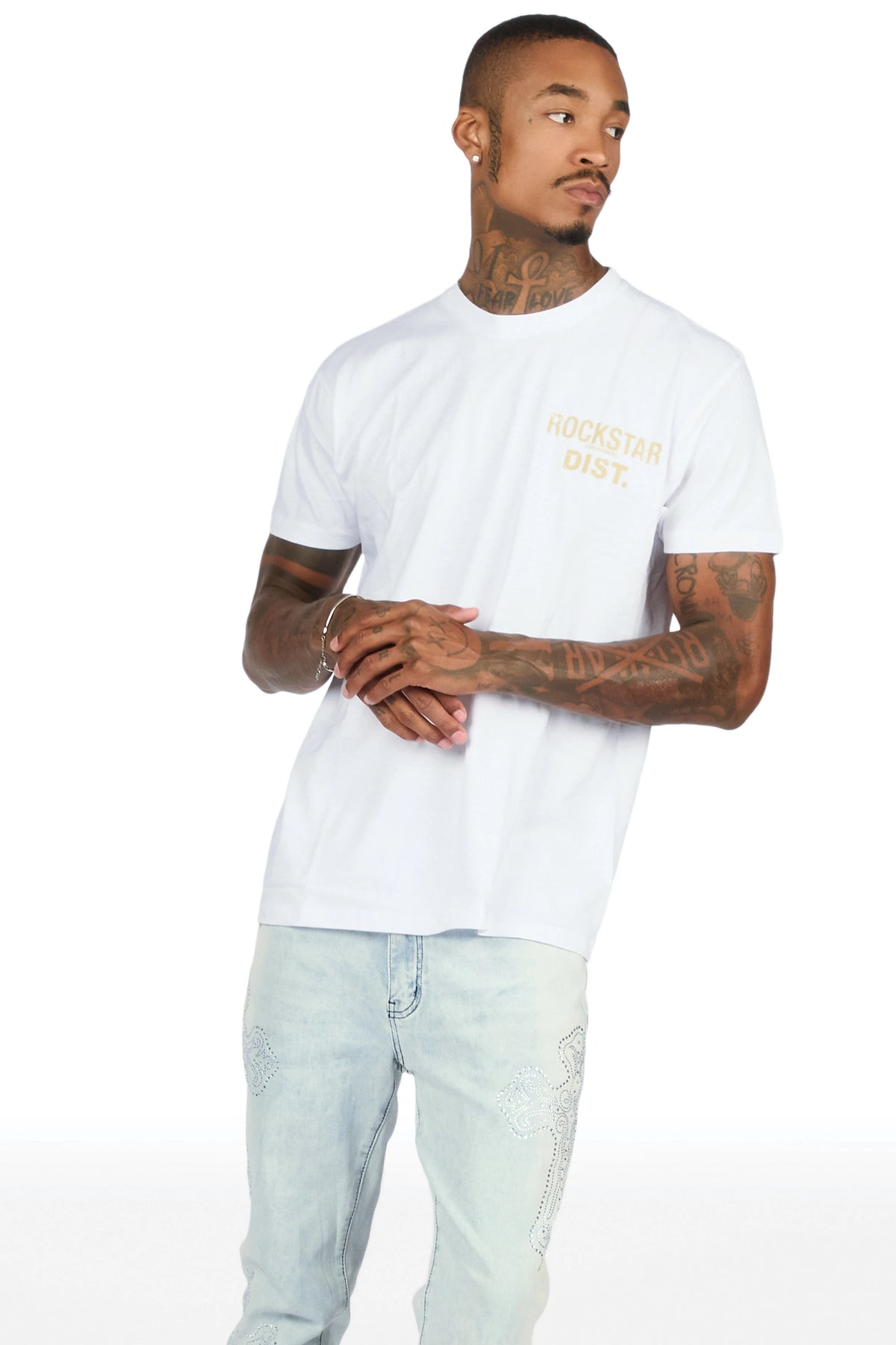 Lake White/Beige Graphic T-Shirt