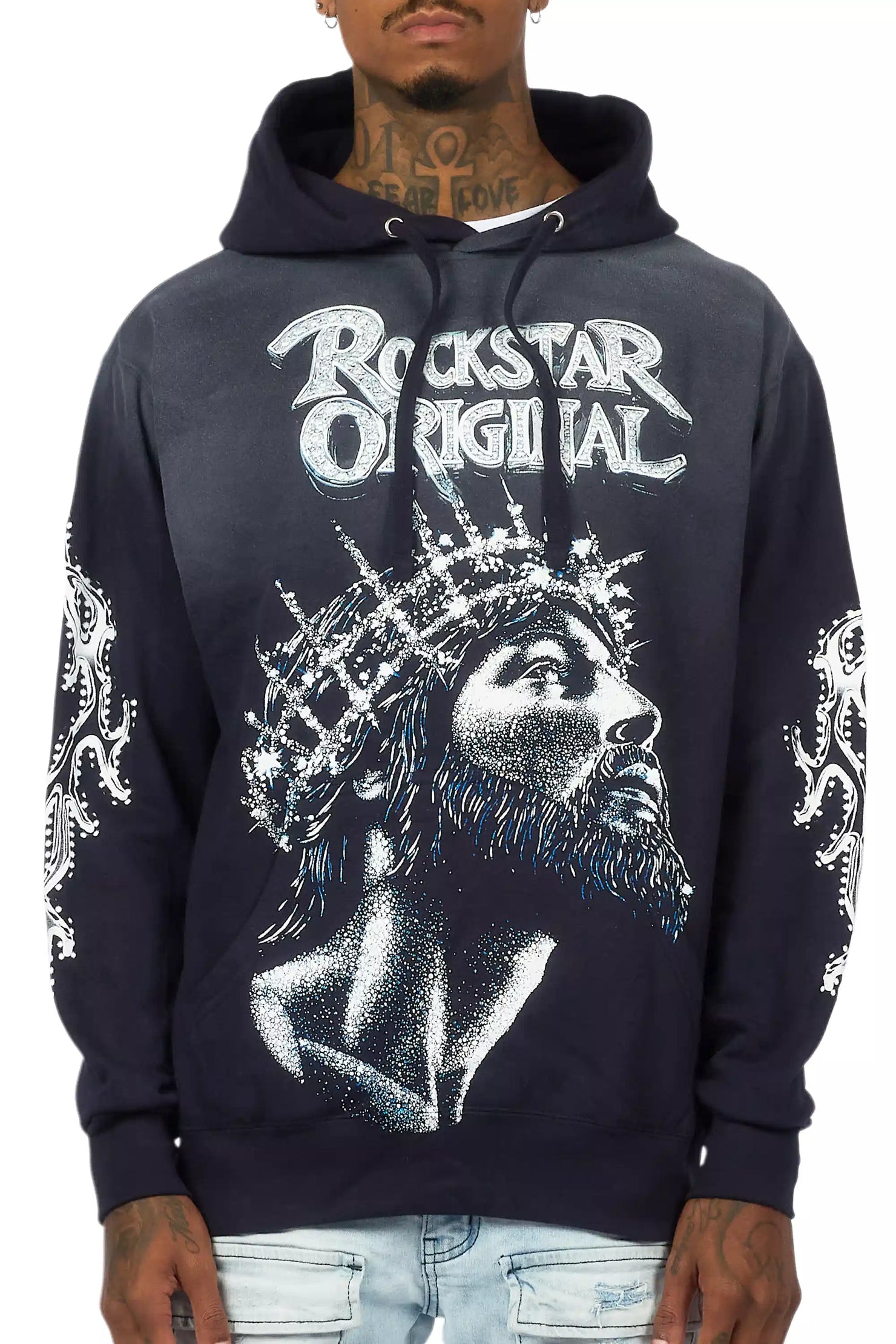 Darius Navy Graphic Hoodie