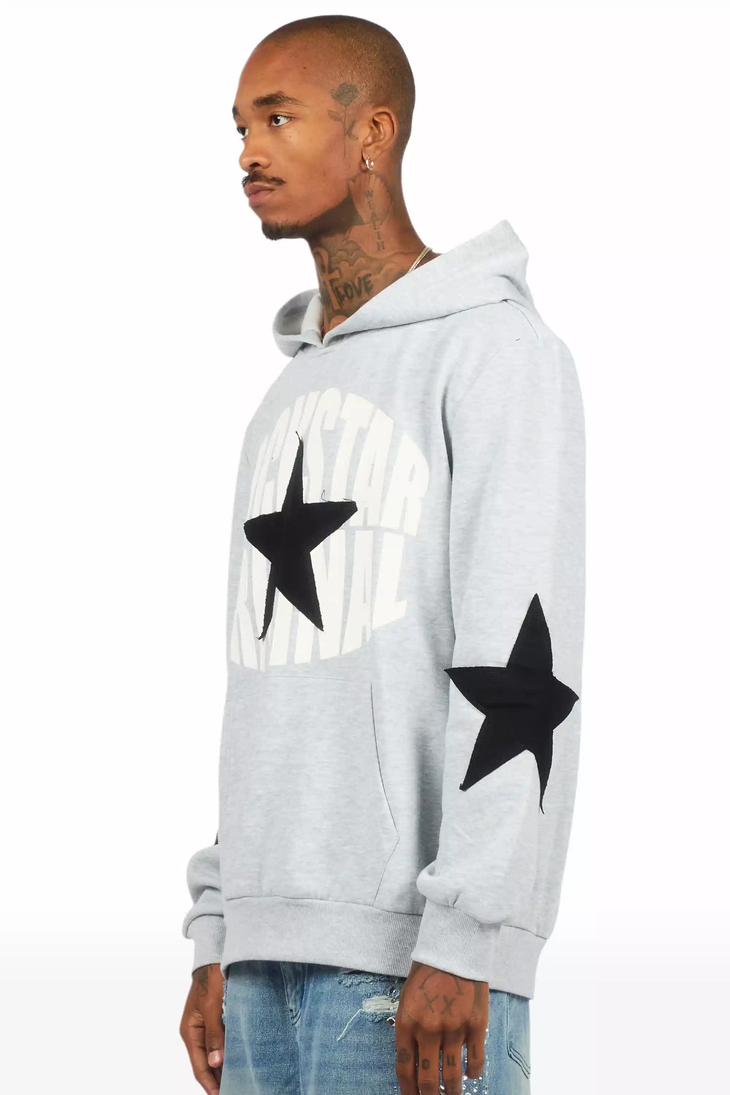 States 2.0 Heather Grey Graphic Hoodie