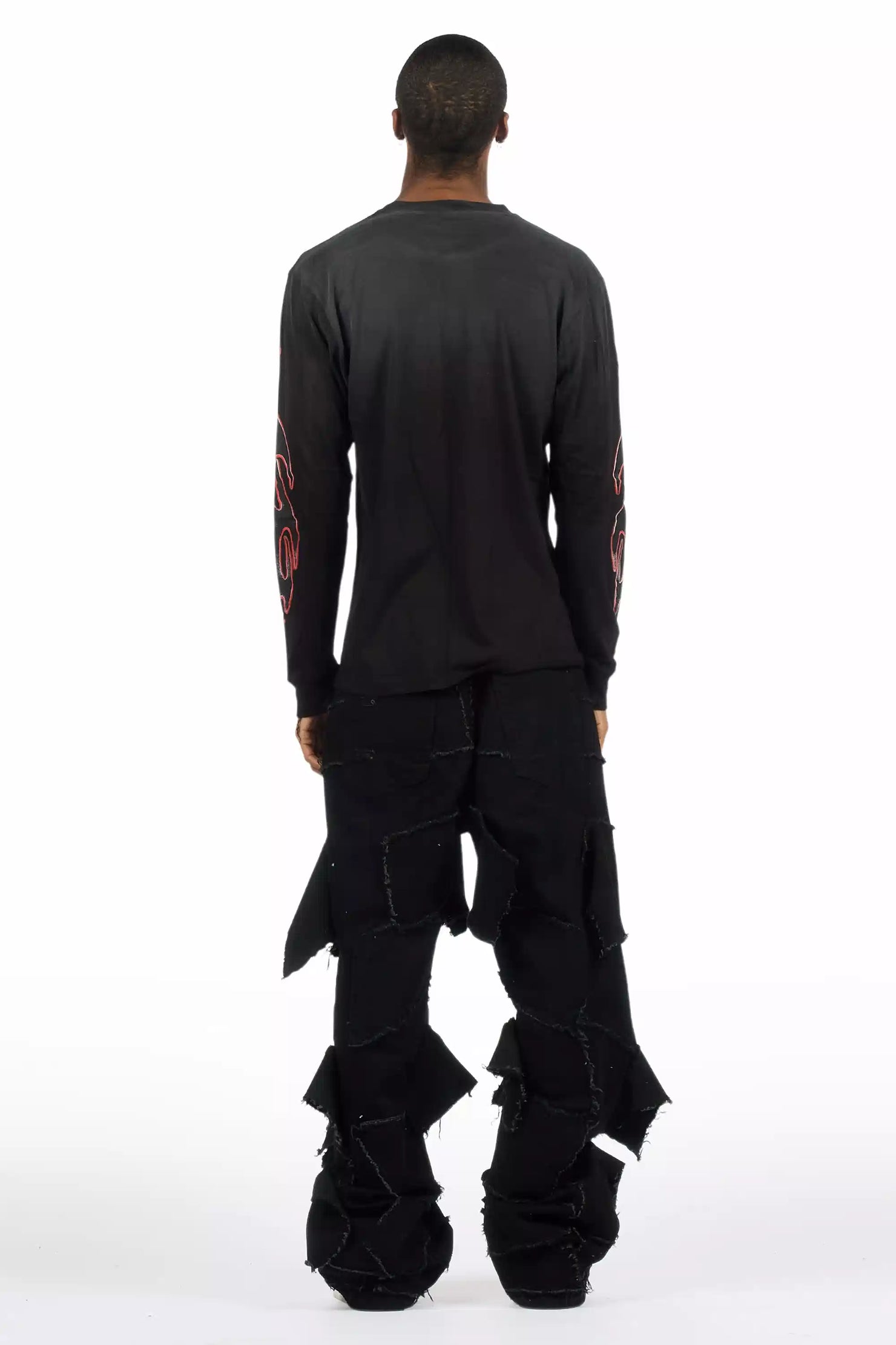 Jacomus Jet Black Baggy Fit Jean