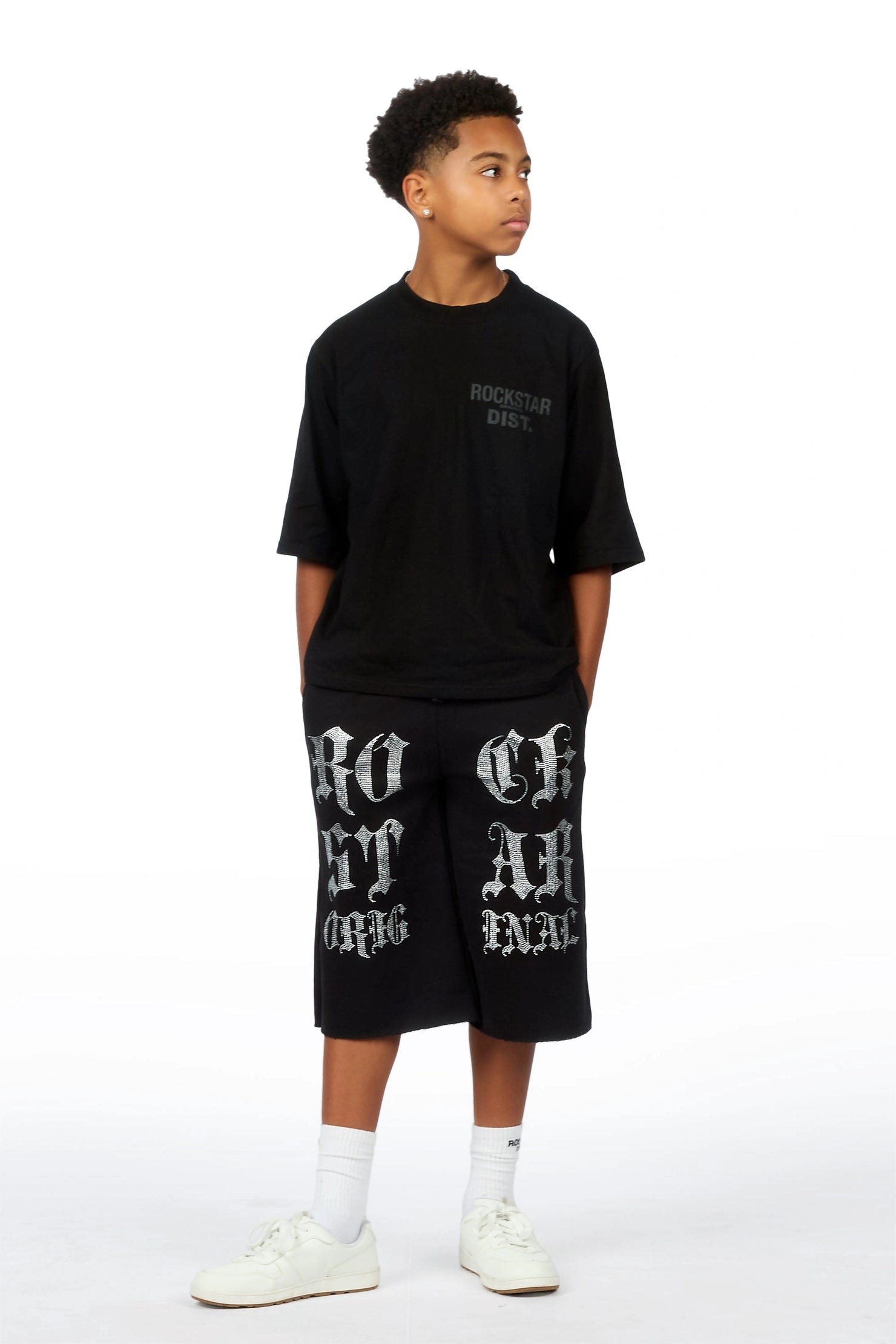 Boys Jolan Black Boxy T-Shirt
