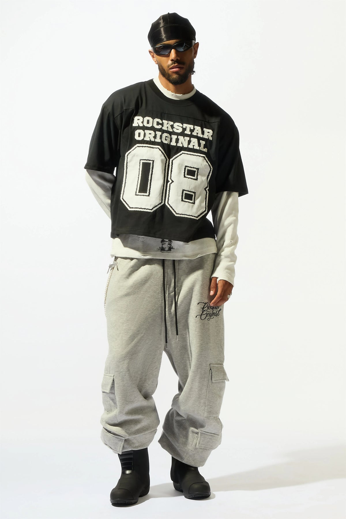 Dasar Black 3/4 Boxy Crop Tee