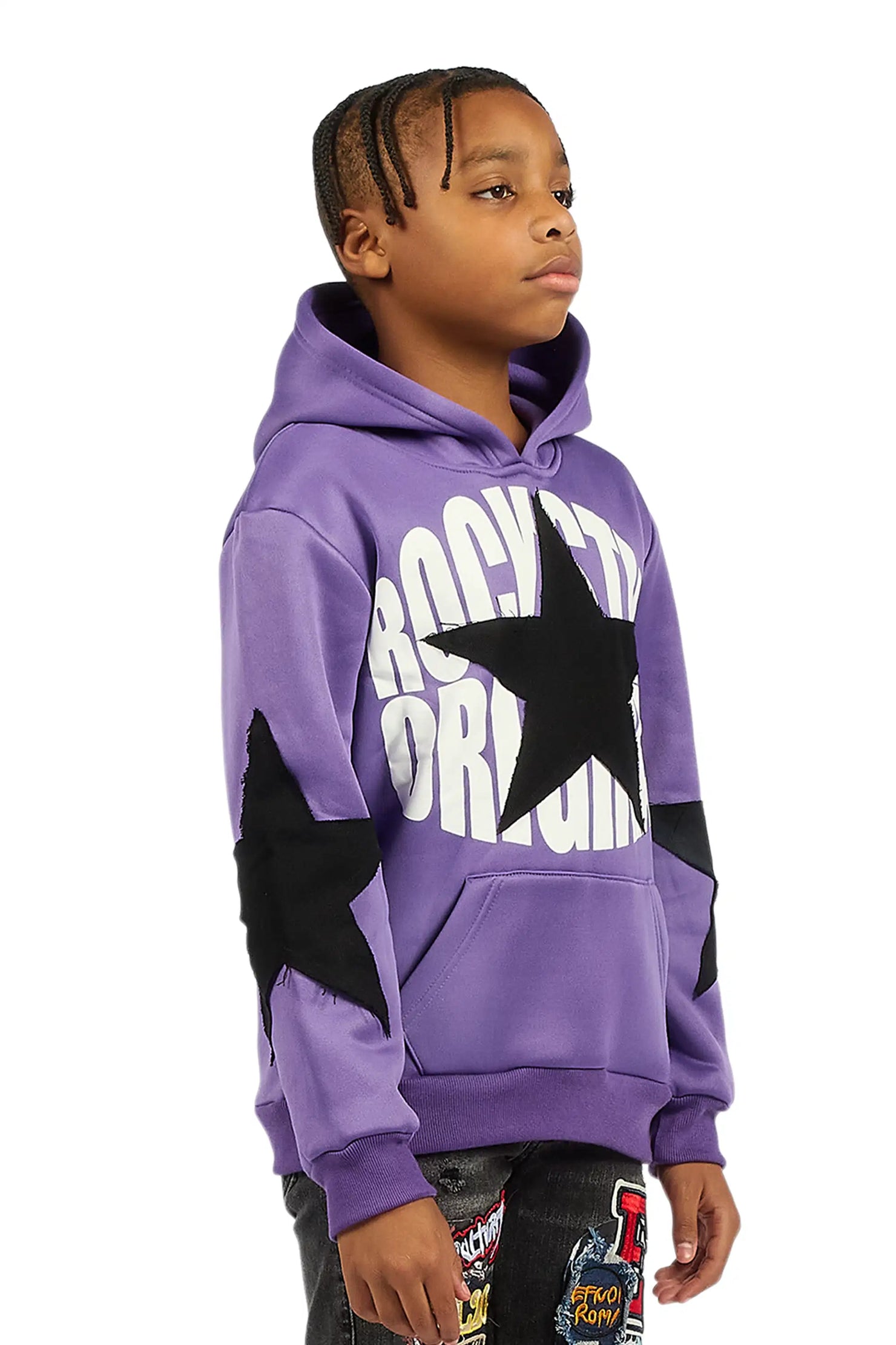 Boys States 2.0 Purple Graphic Hoodie