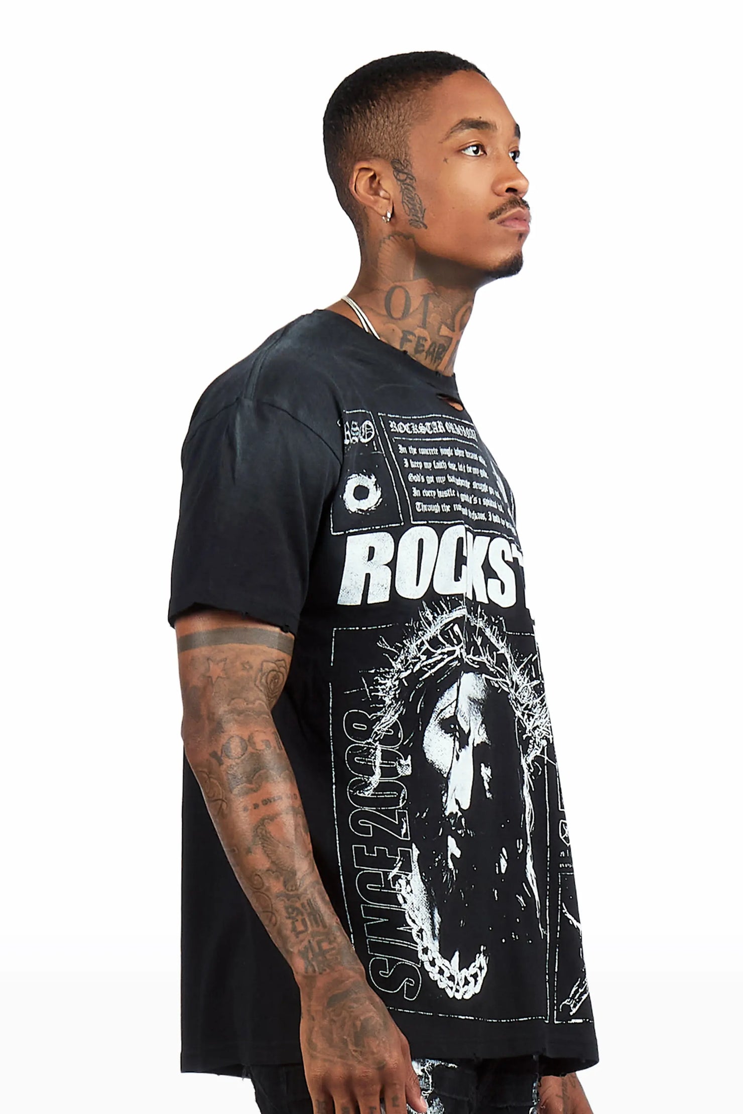 Talmon Black Graphic T-Shirt