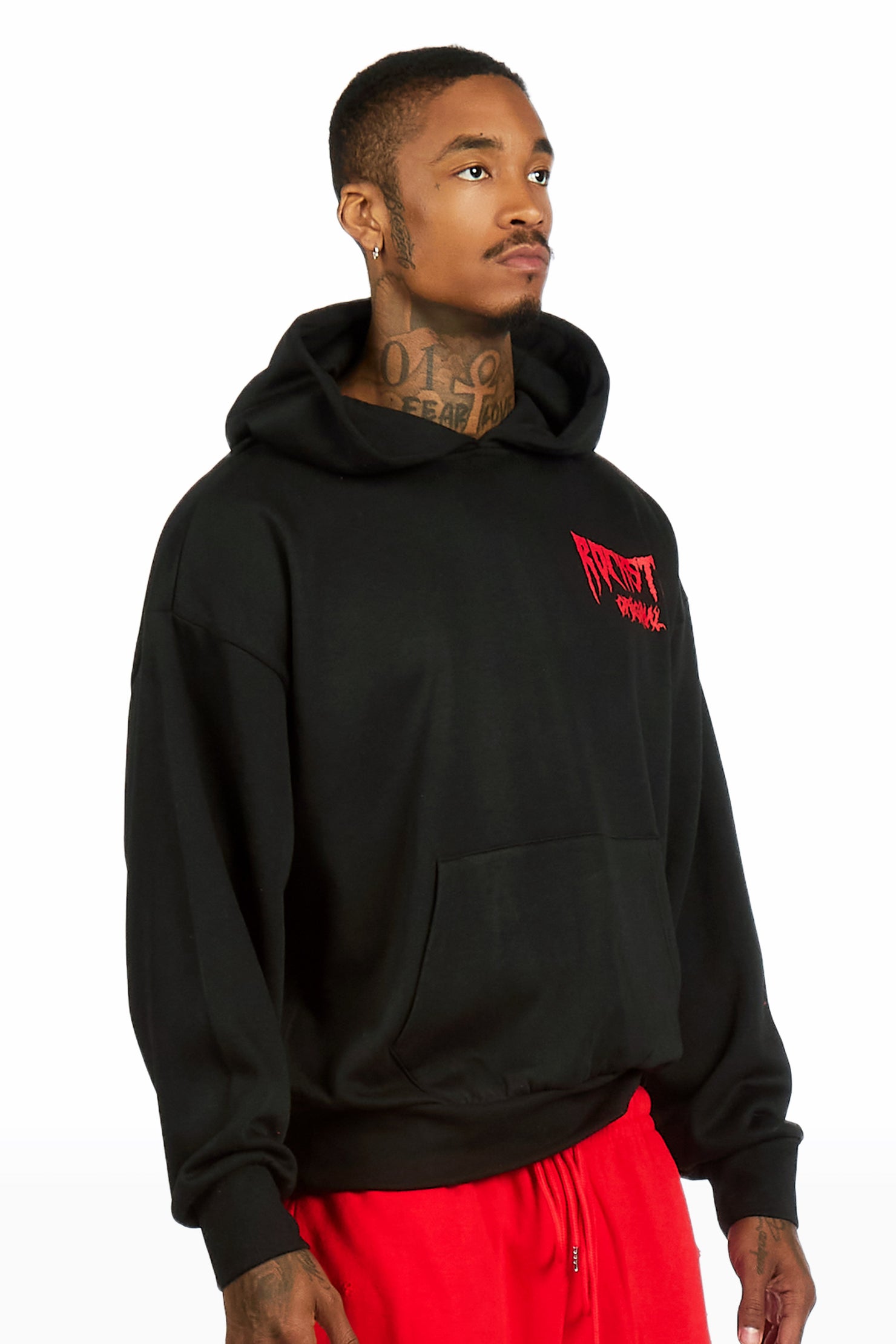 Twinkle Black/Red Graphic Hoodie