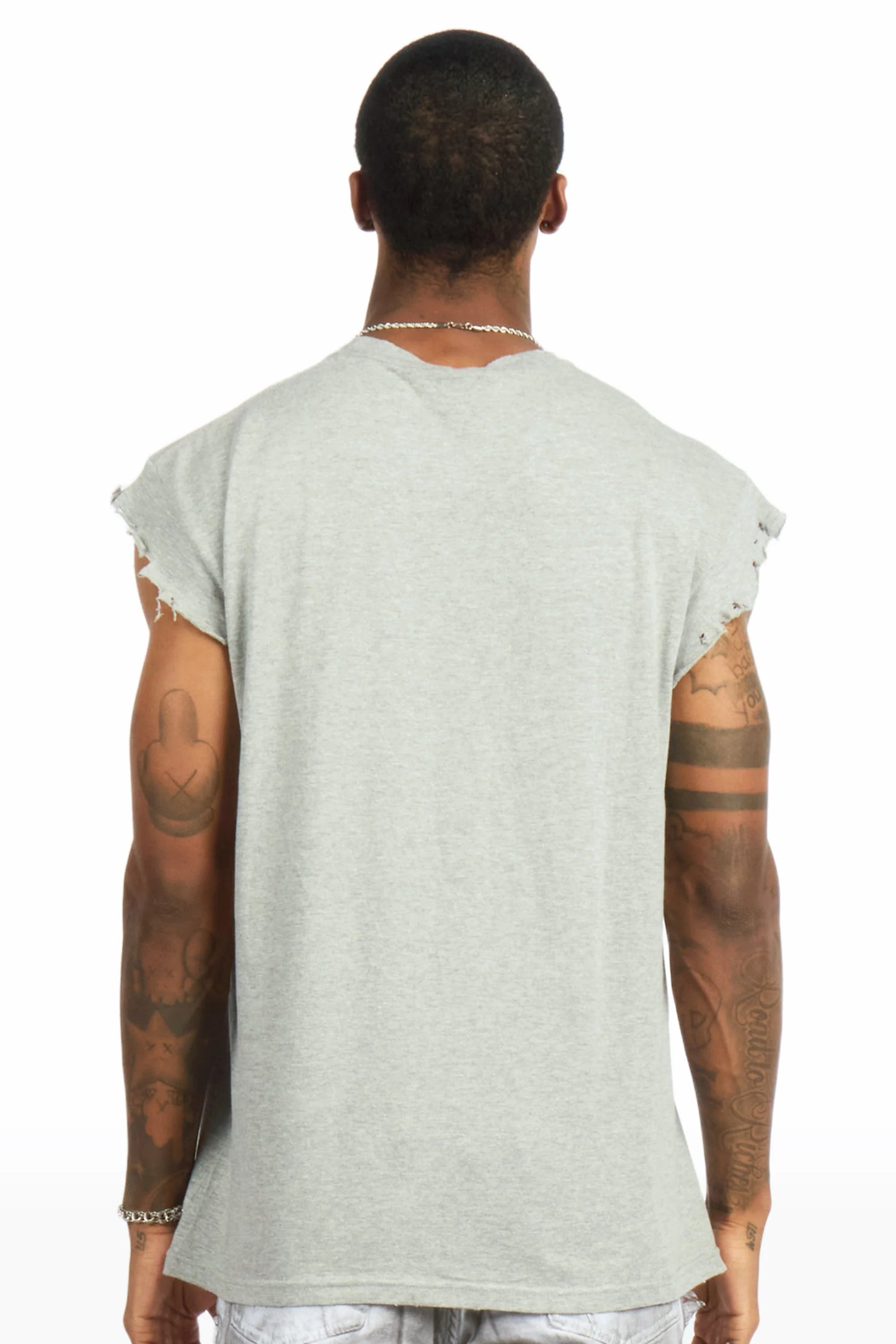 Ace Grey Cut off Tee