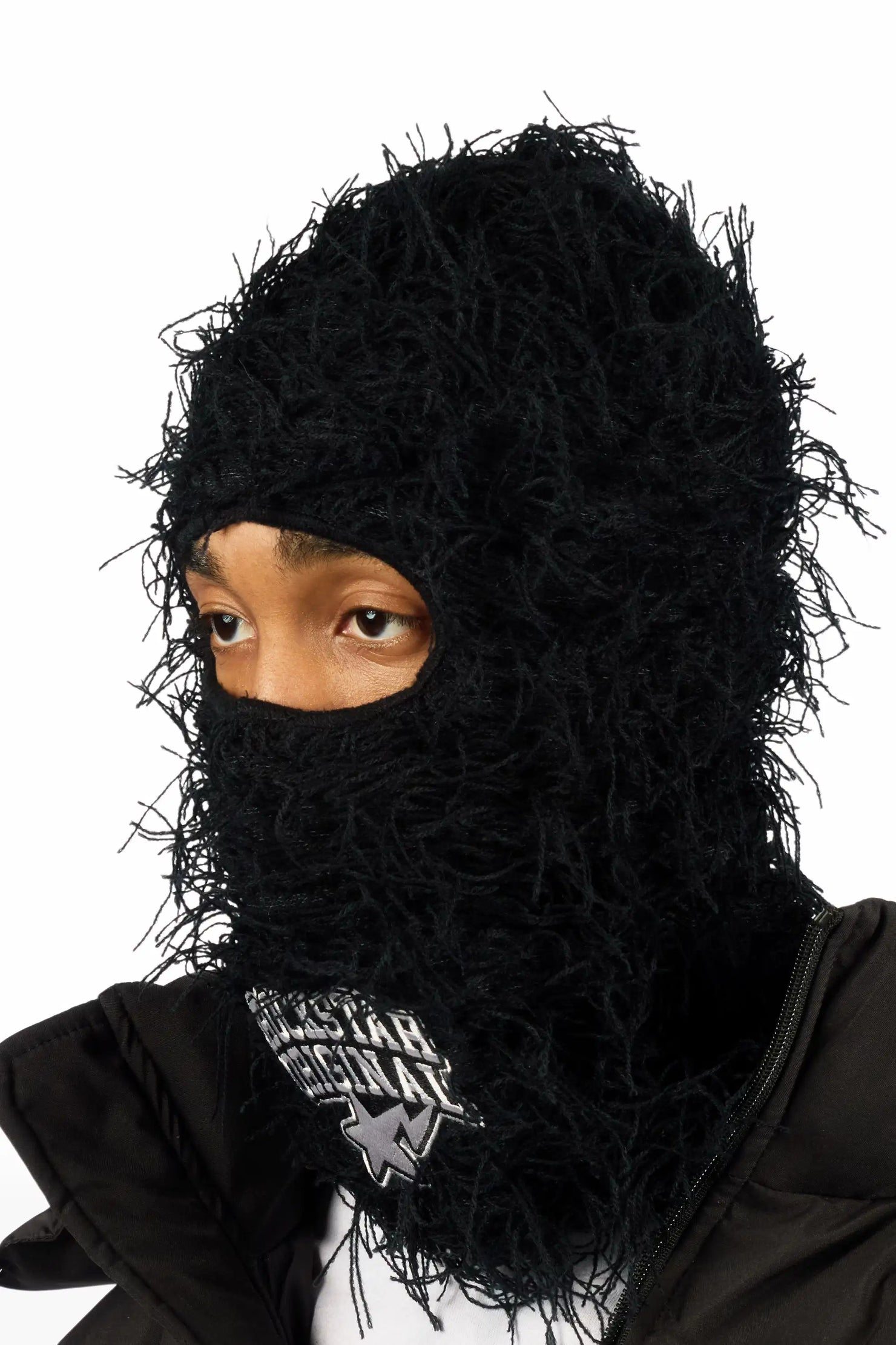 Otto 2.0 Black Fuzzy Ski Mask