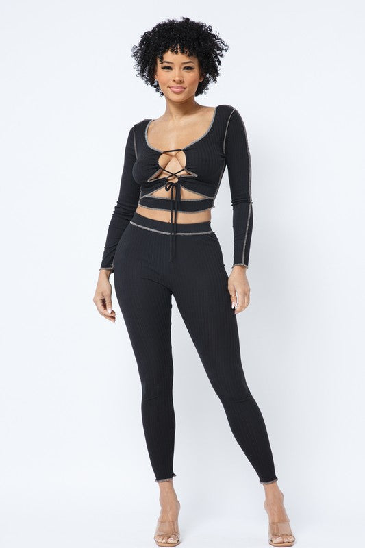 Giavanna Black Matching Set