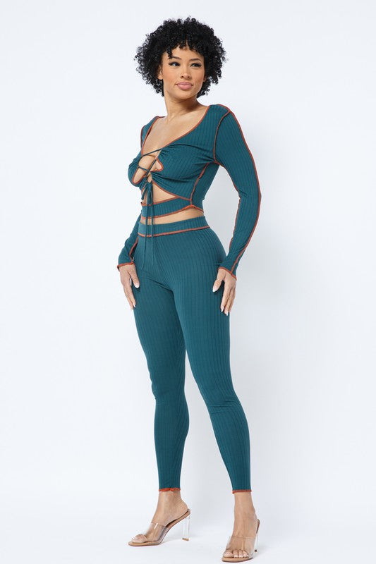 Giavannah Hunter Green Matching Set