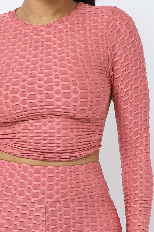 Jenifer Pink Active Legging Set