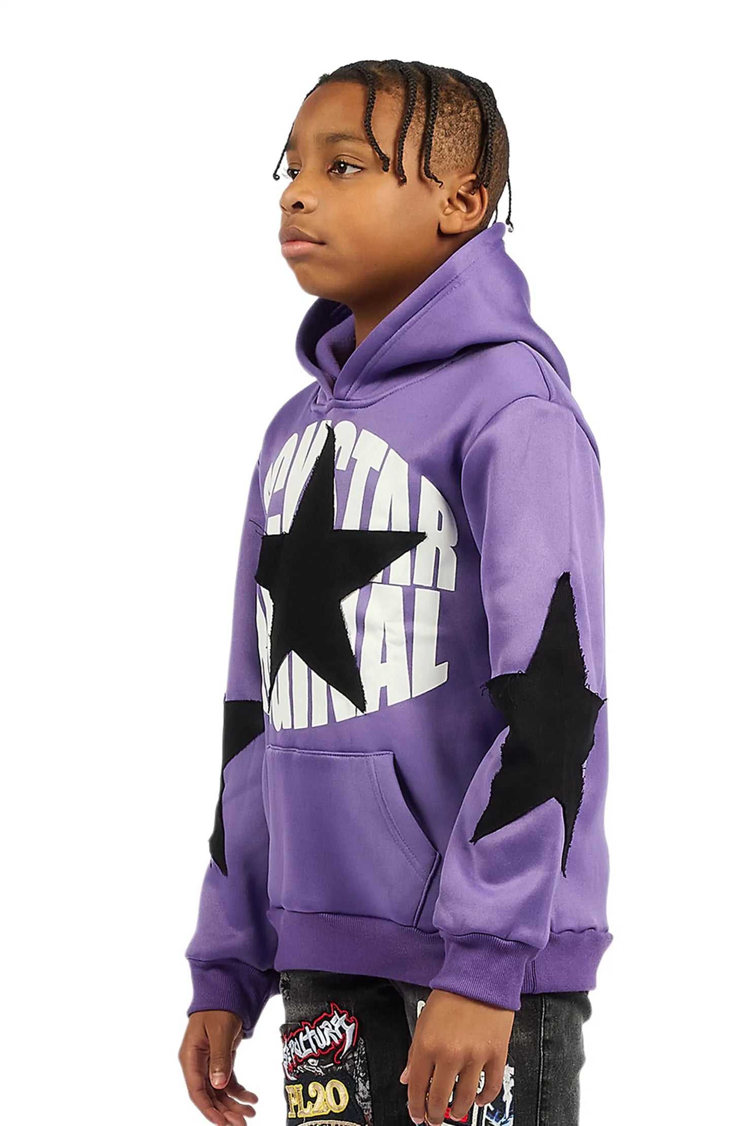 Boys States 2.0 Purple Graphic Hoodie