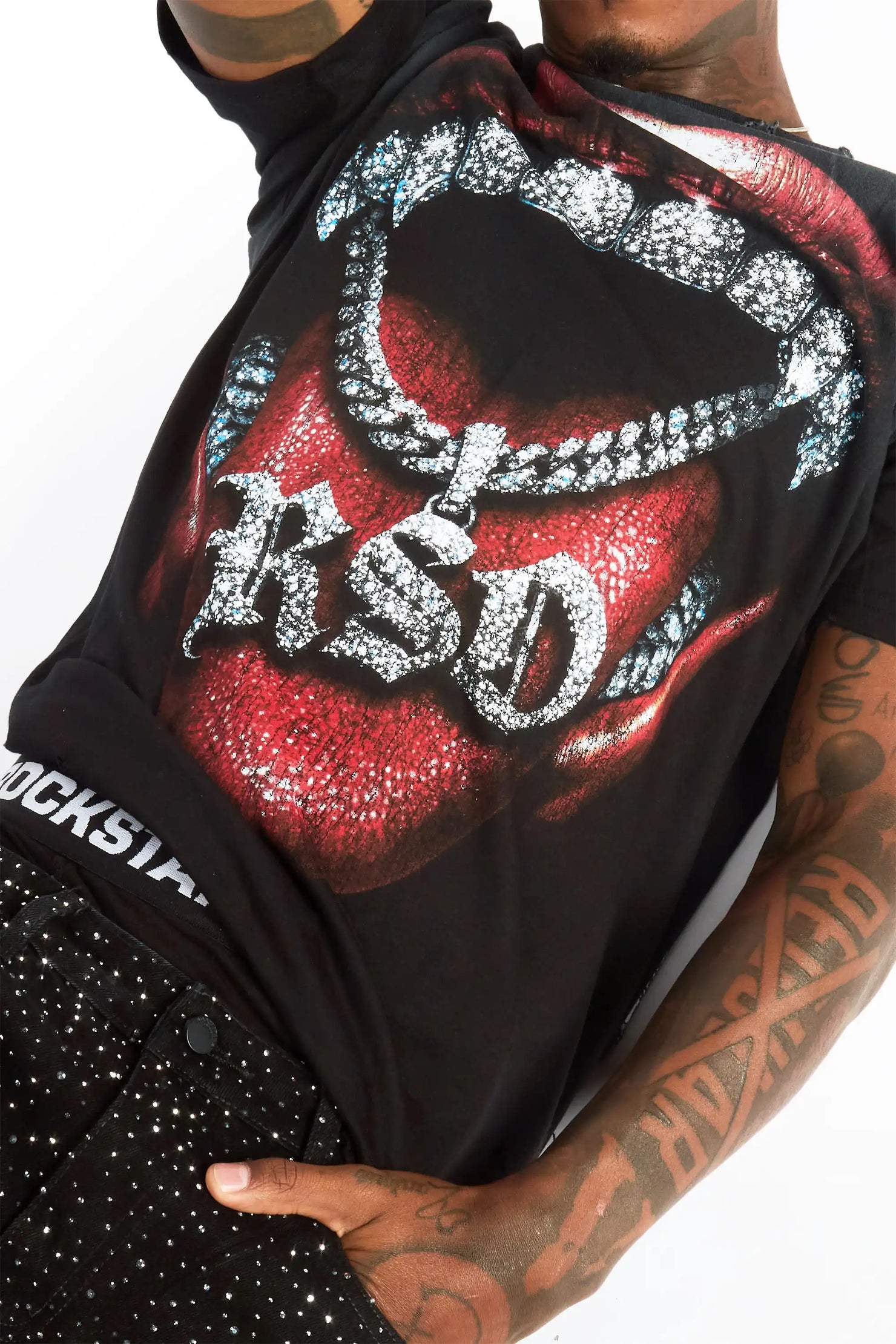 Noctis Black Oversized Graphic T-Shirt