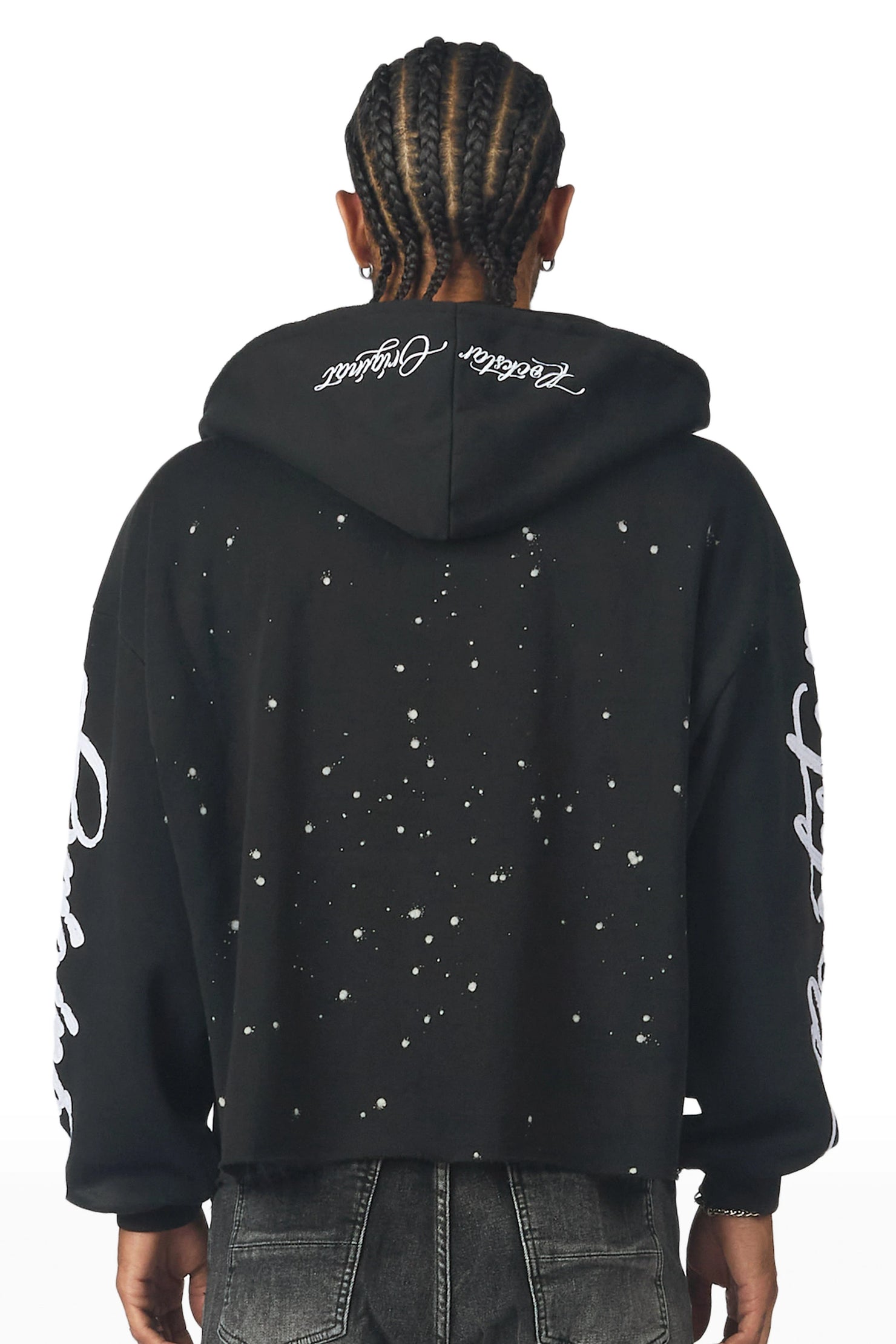 Hanif Black Zip Up Hoodie