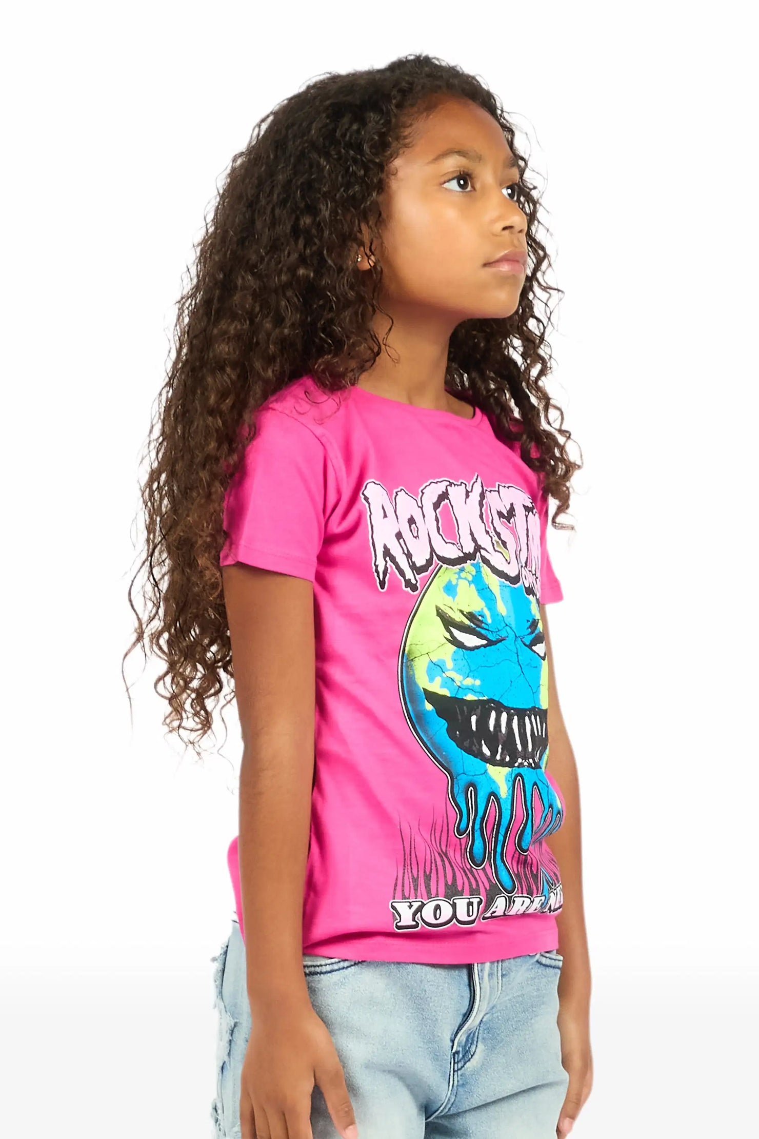 Girls Krupshin Fuchsia Graphic T-Shirt