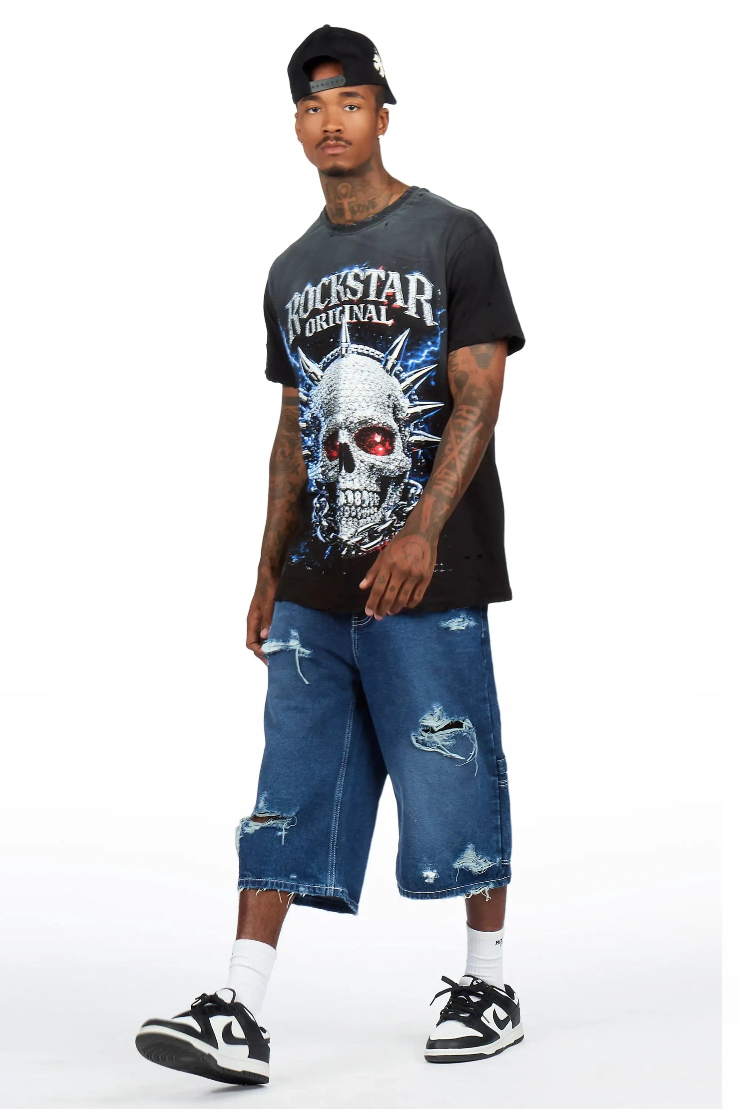 Nysean Blue Denim Jort
