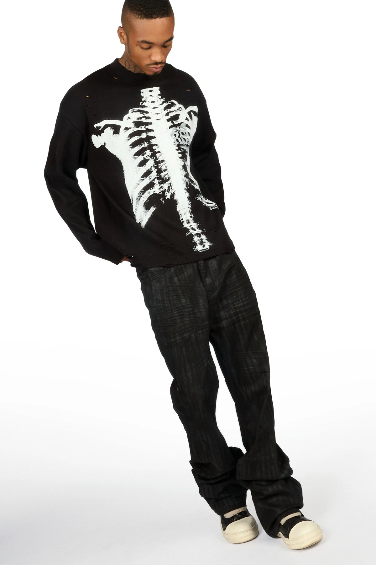 Caliz Black Thermal Long Sleeve T-Shirt