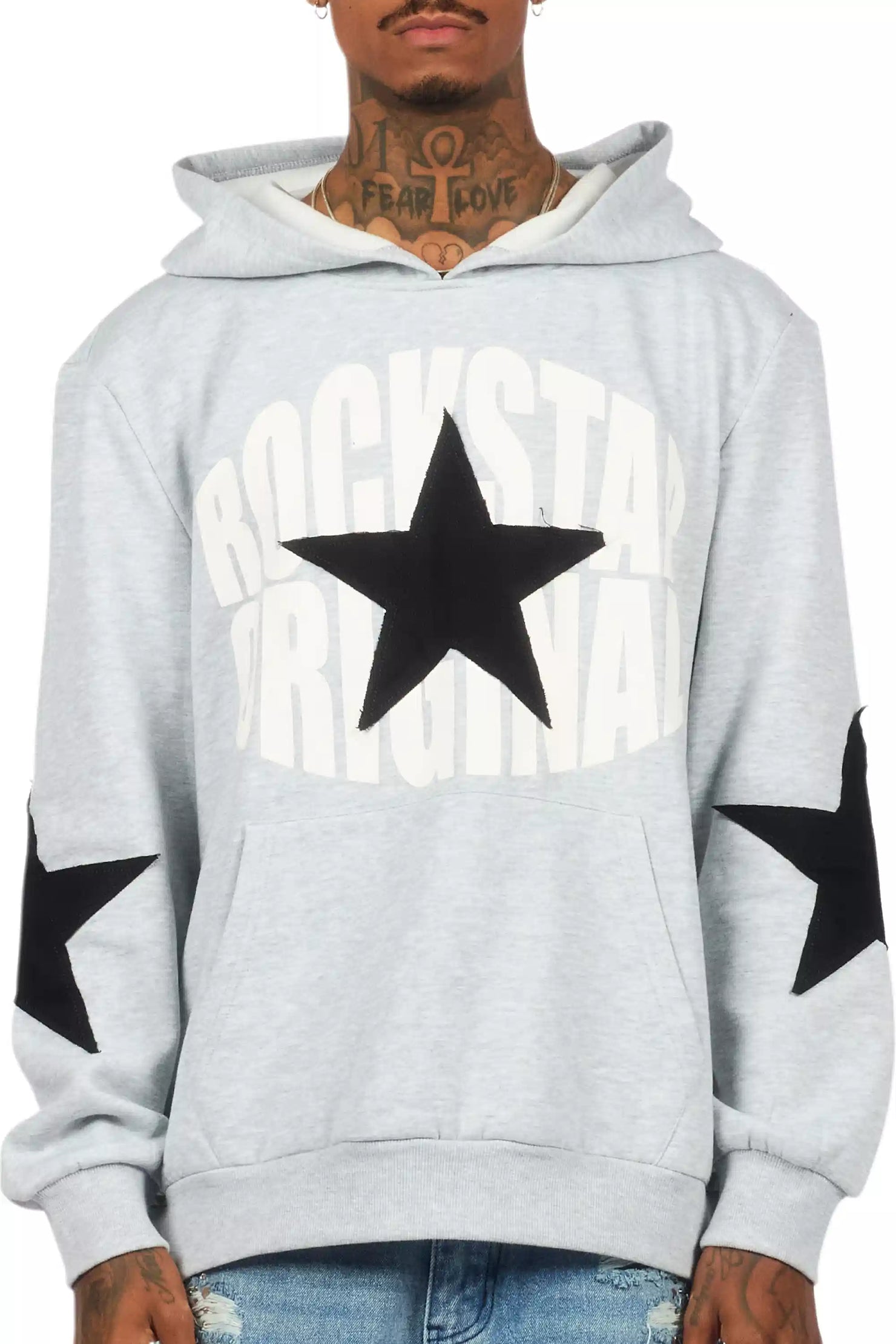 States 2.0 Heather Grey Graphic Hoodie