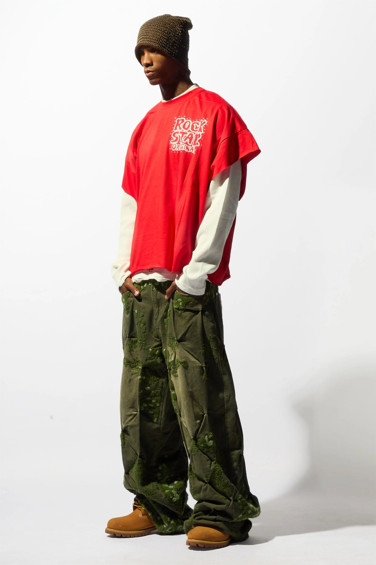 Erving Green Wash Baggy Fit Jean