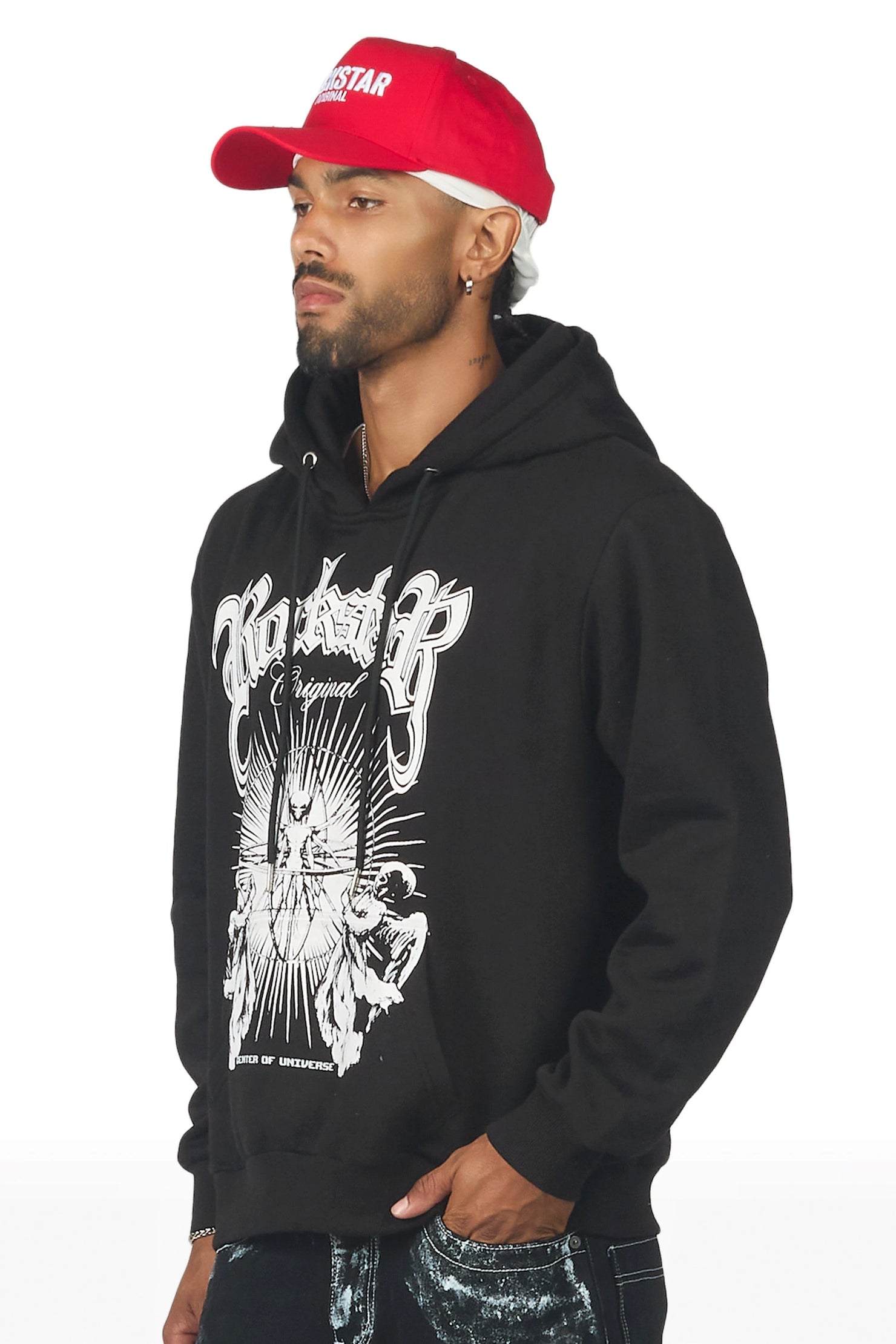 Yarden Black Graphic Hoodie
