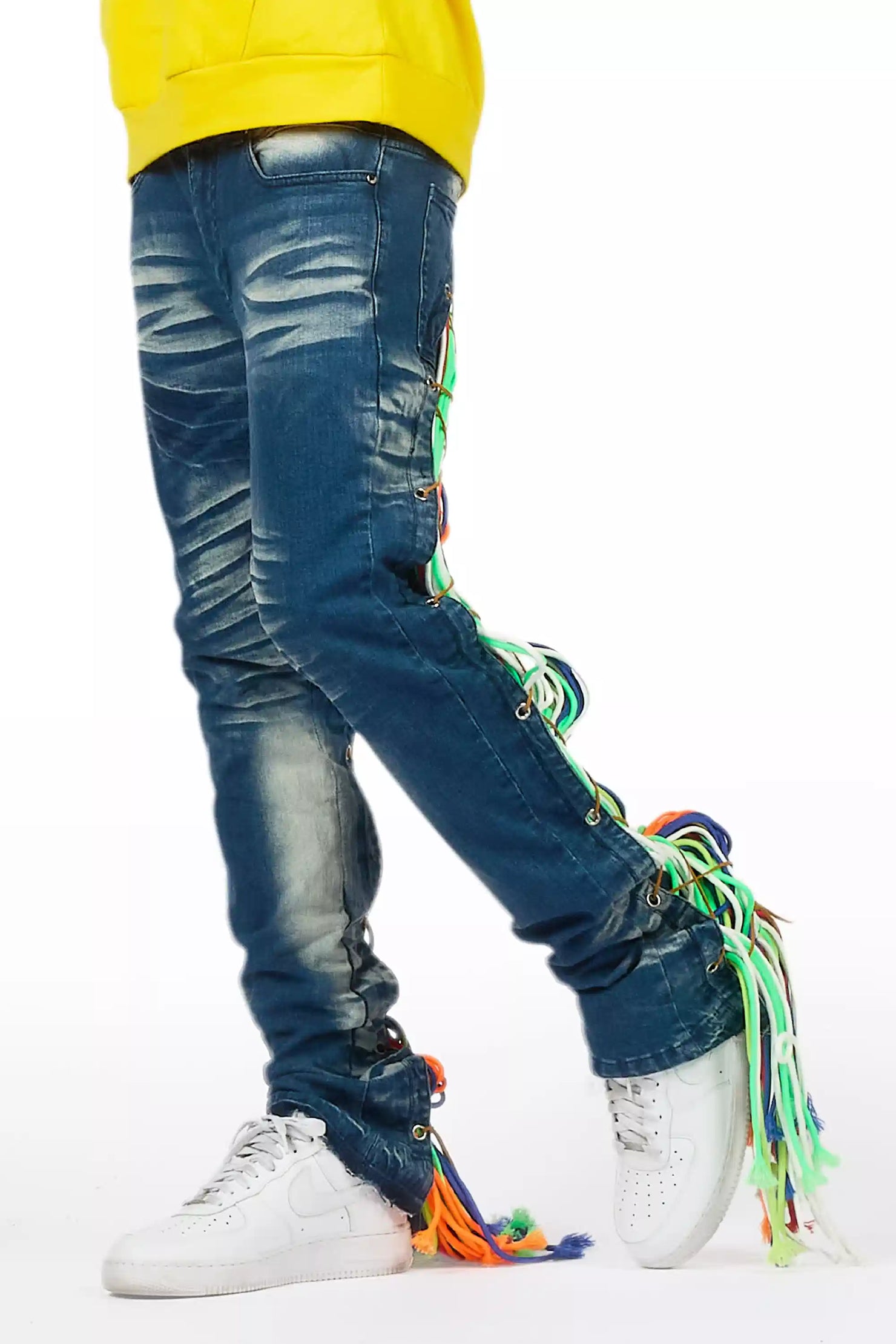 Otto Blue Wash Stacked Flare Jean