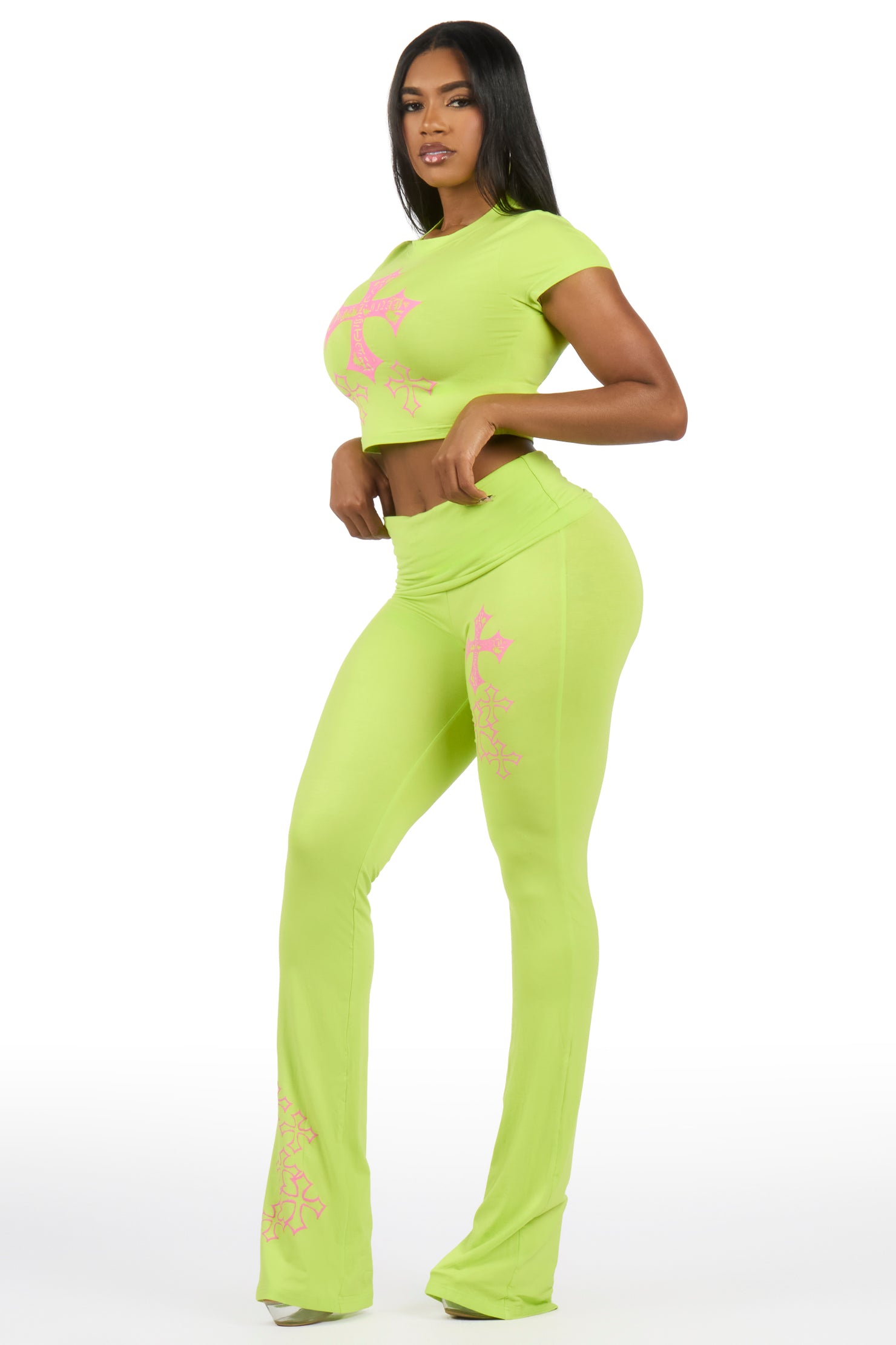 Alijah Green T-Shirt Lounge Track Set