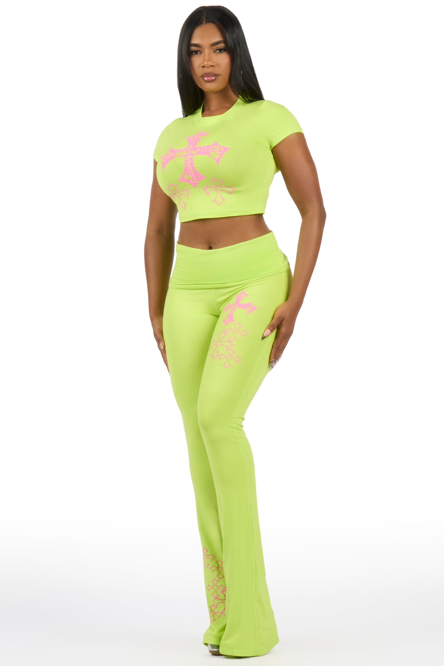 Alijah Green T-Shirt Lounge Track Set