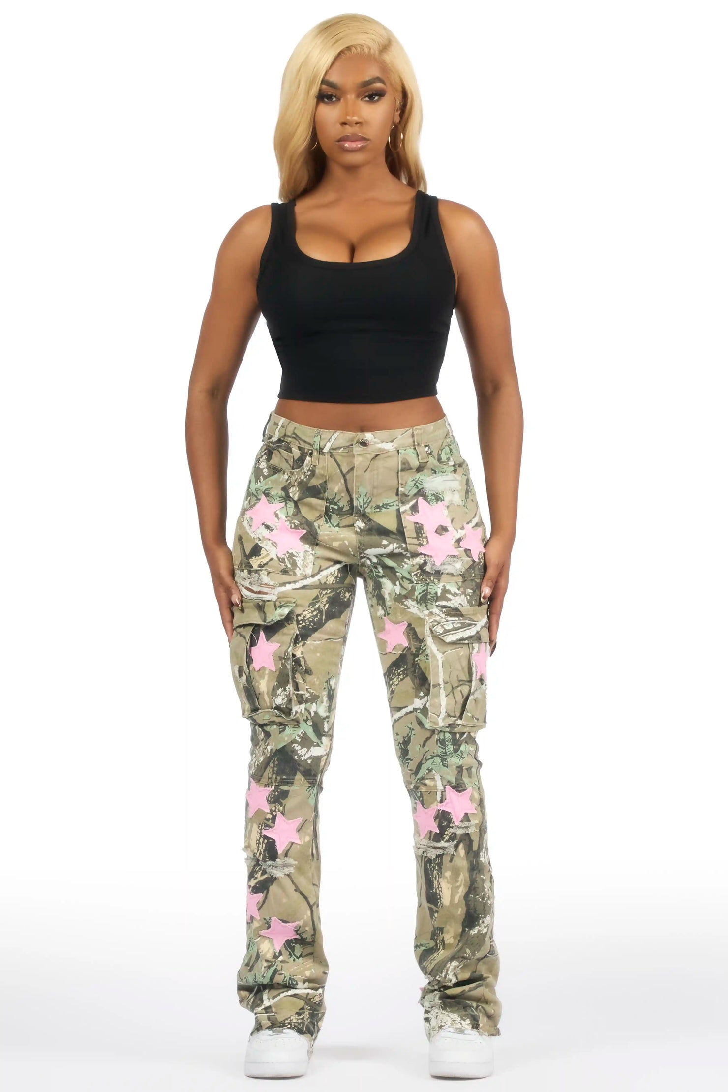 Kamron Tree Camo Stacked Jean