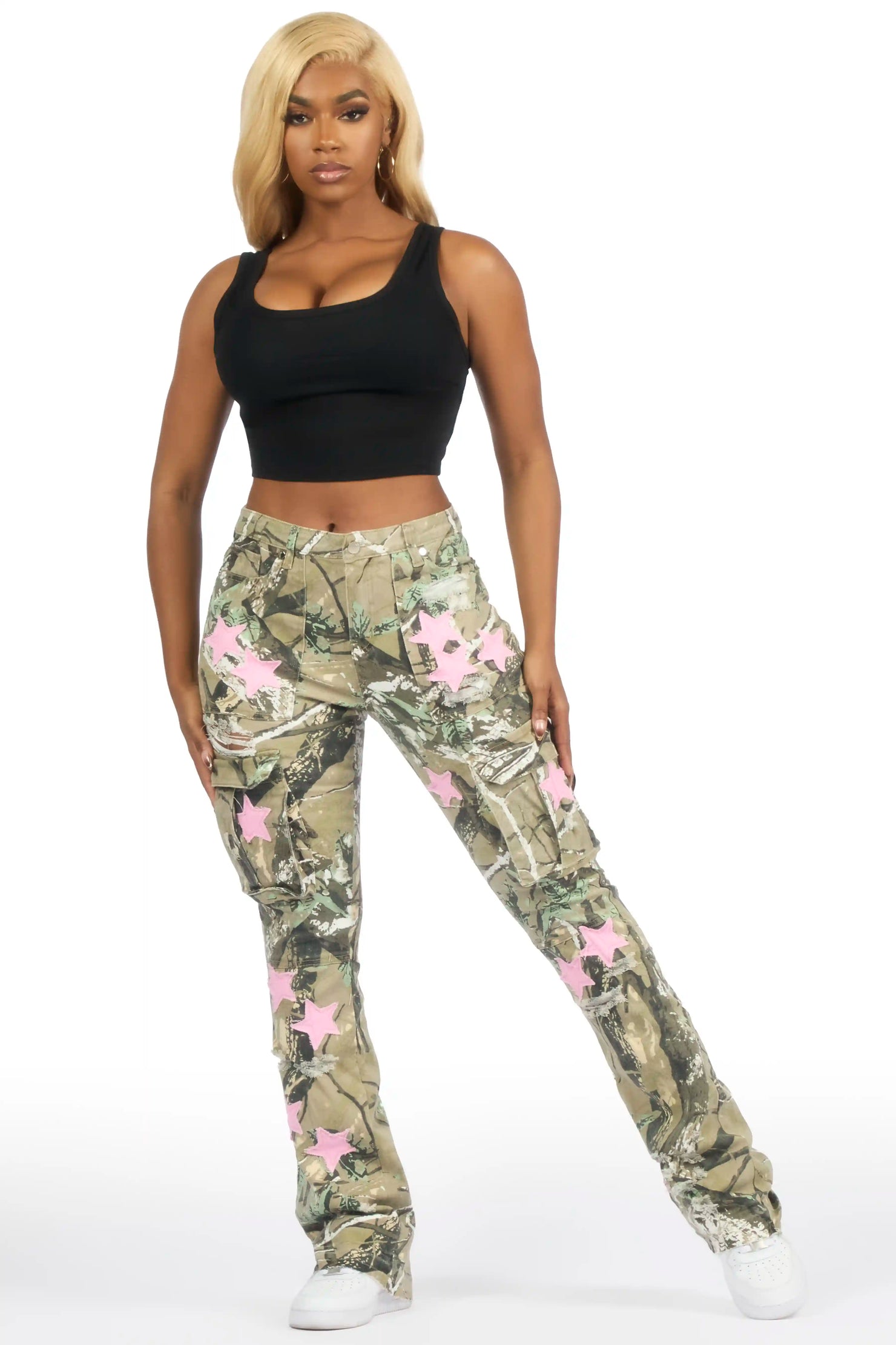 Kamron Tree Camo Stacked Jean