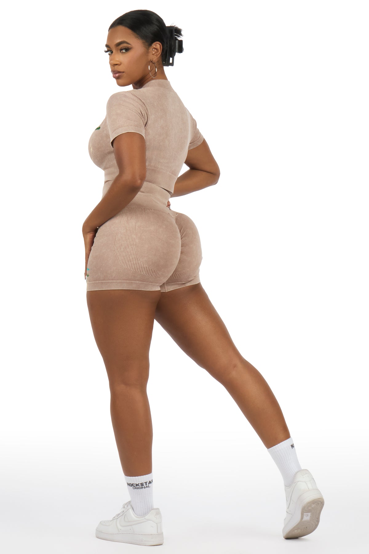 Sheena Mocha Bike Short Set