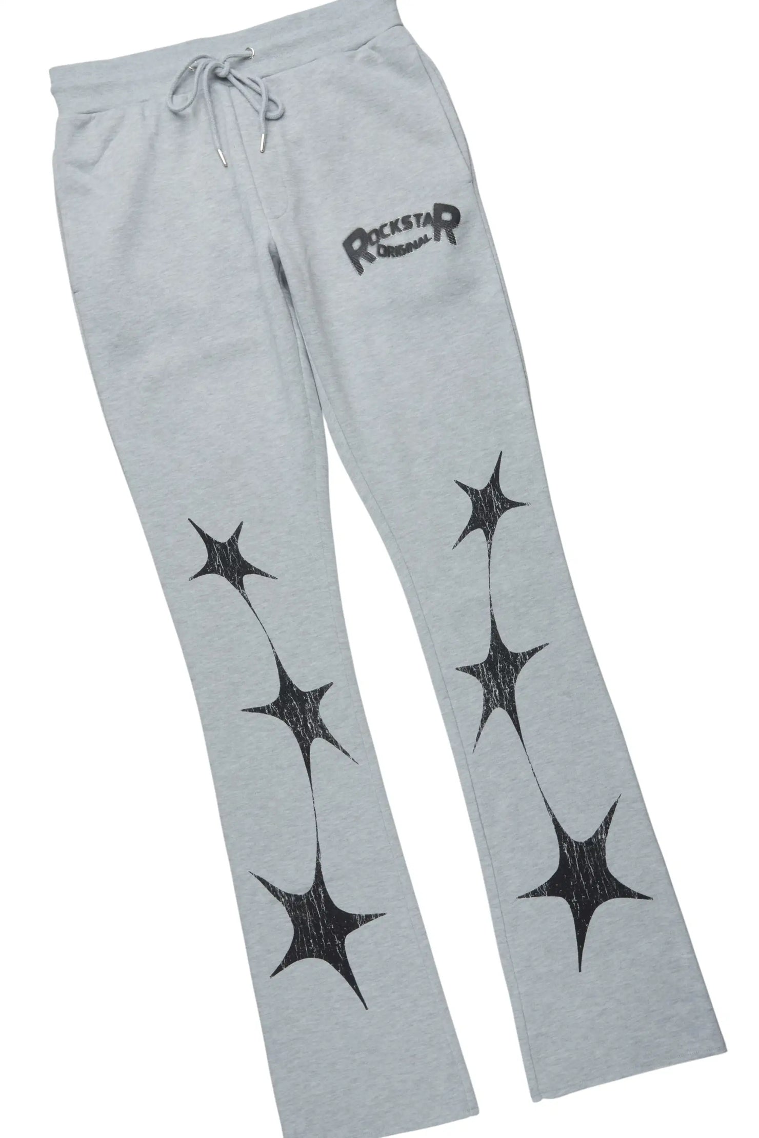Trezno Heather Grey Hoodie/Stacked Pant Track Set