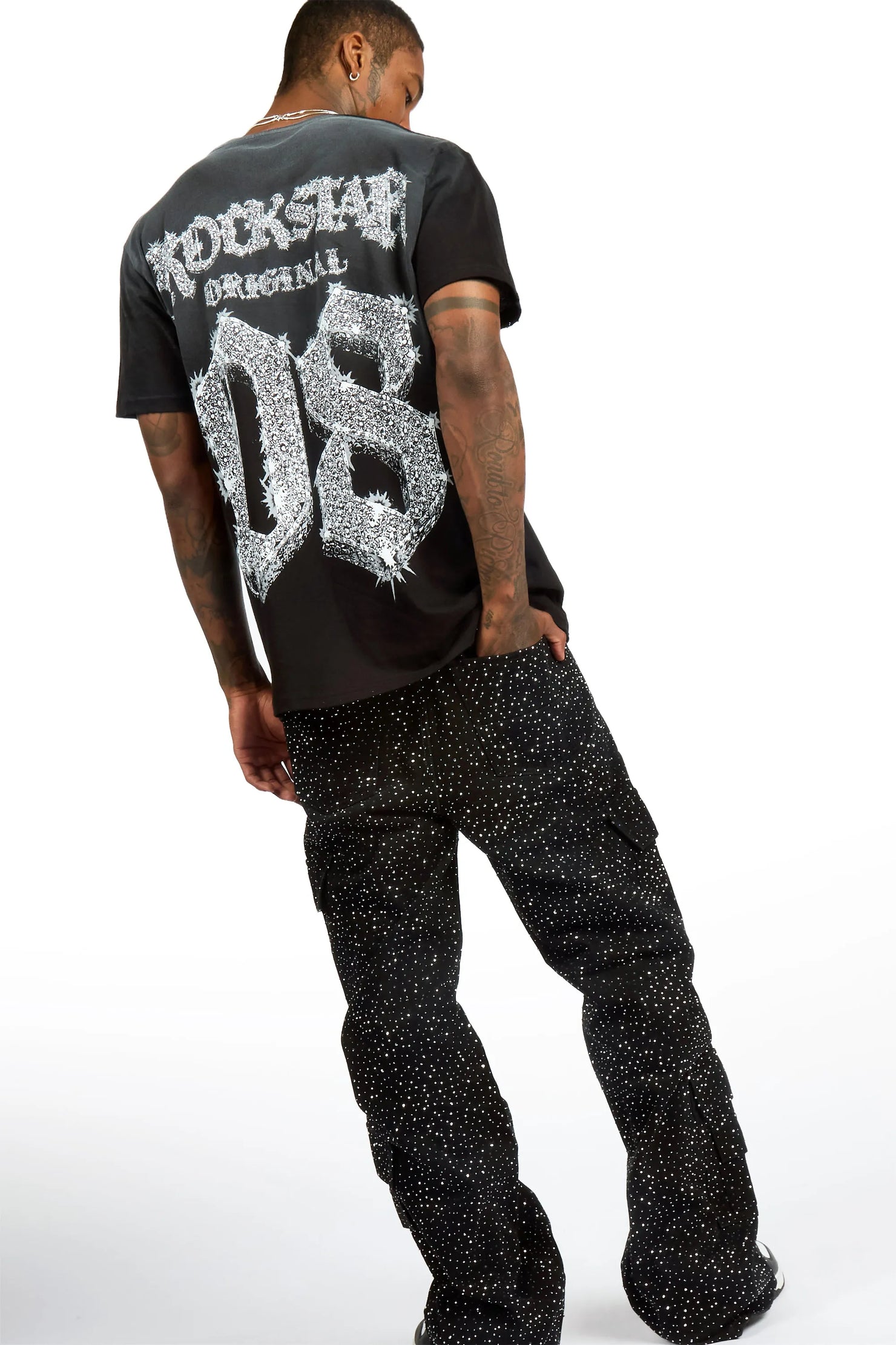 Noctis Black Oversized Graphic T-Shirt
