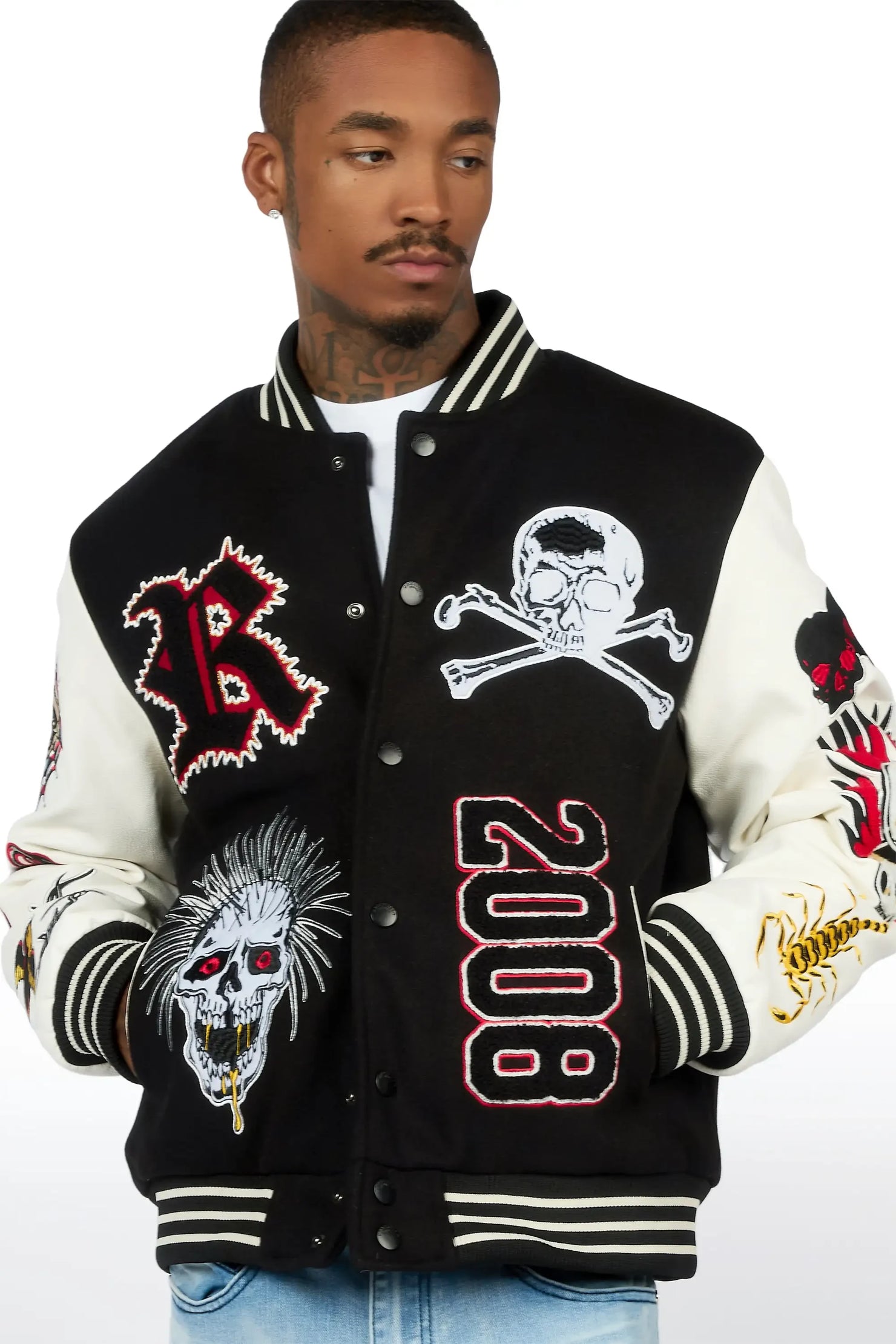 Brennin Black Varsity Jacket