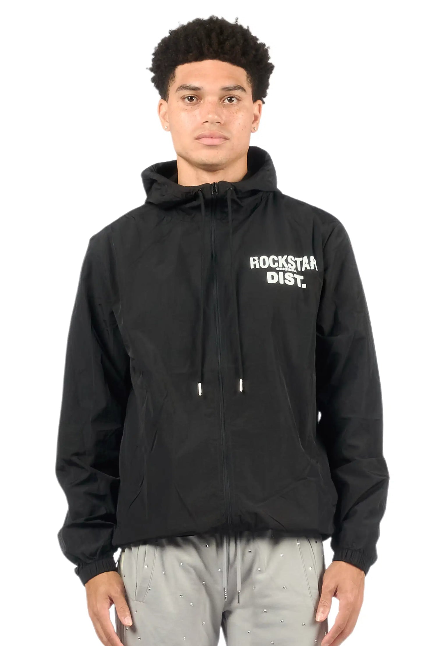 Lake Black Graphic Windbreaker