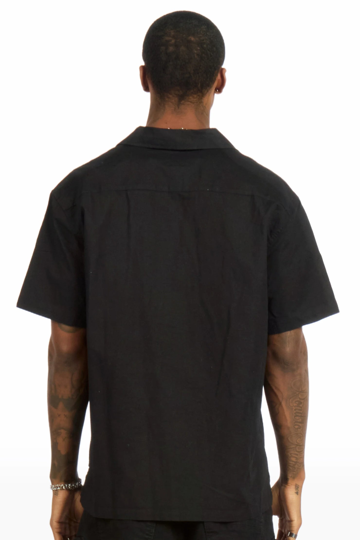 Broadnax Black Button Down Shirt