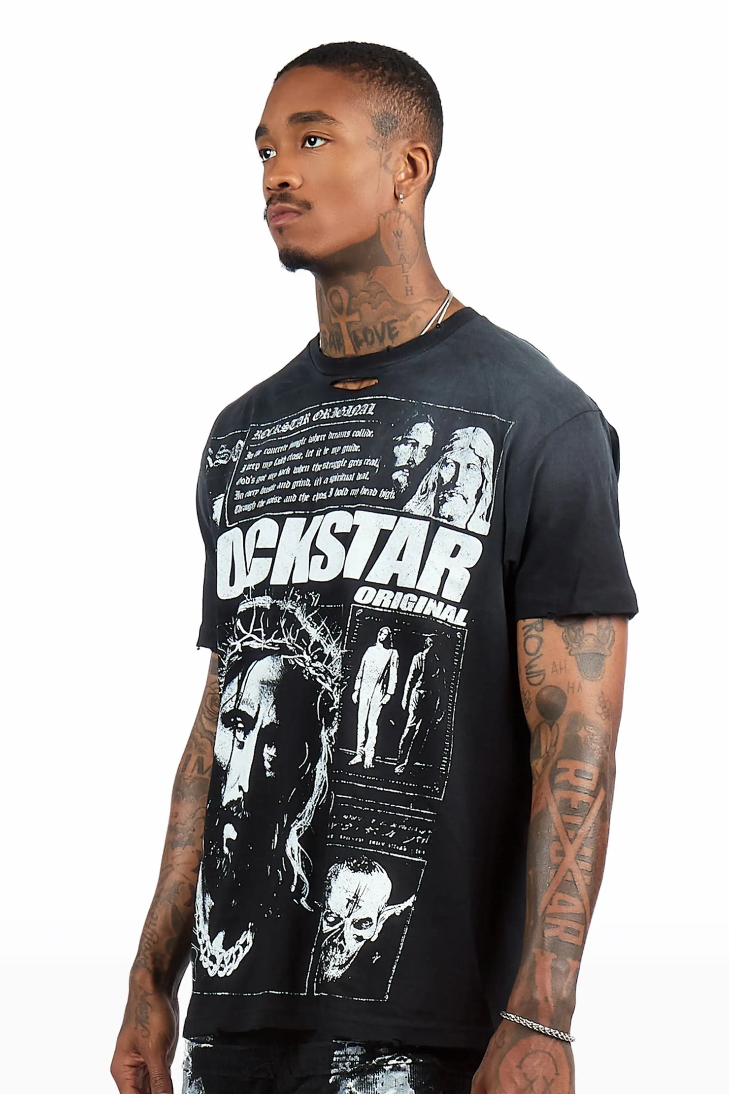 Talmon Black Graphic T-Shirt